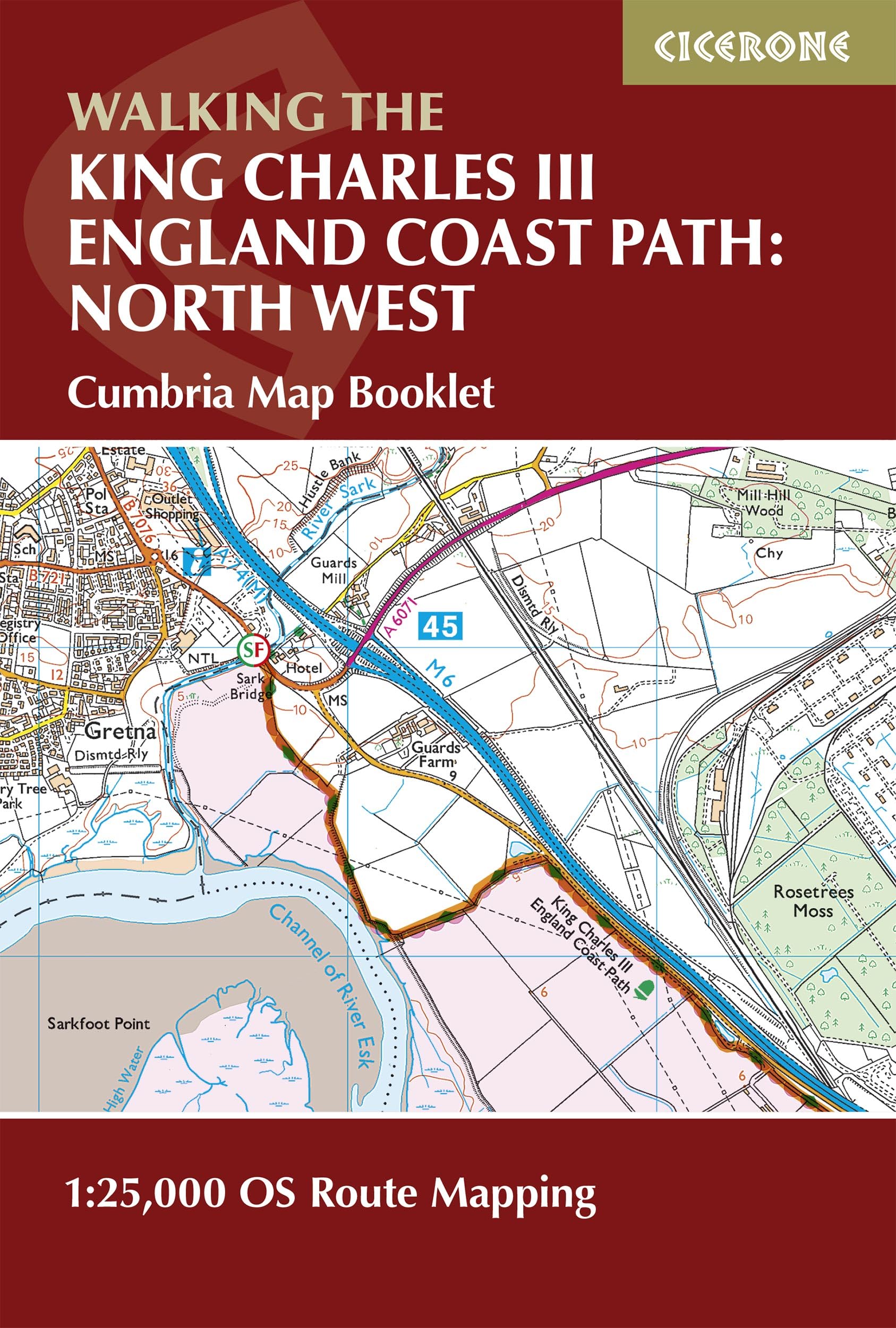 Walking the King Charles III England Coast Path: North West - Cumbria Map Booklet: 1:25,000 OS Route Map Booklet (Cicerone Guides) book