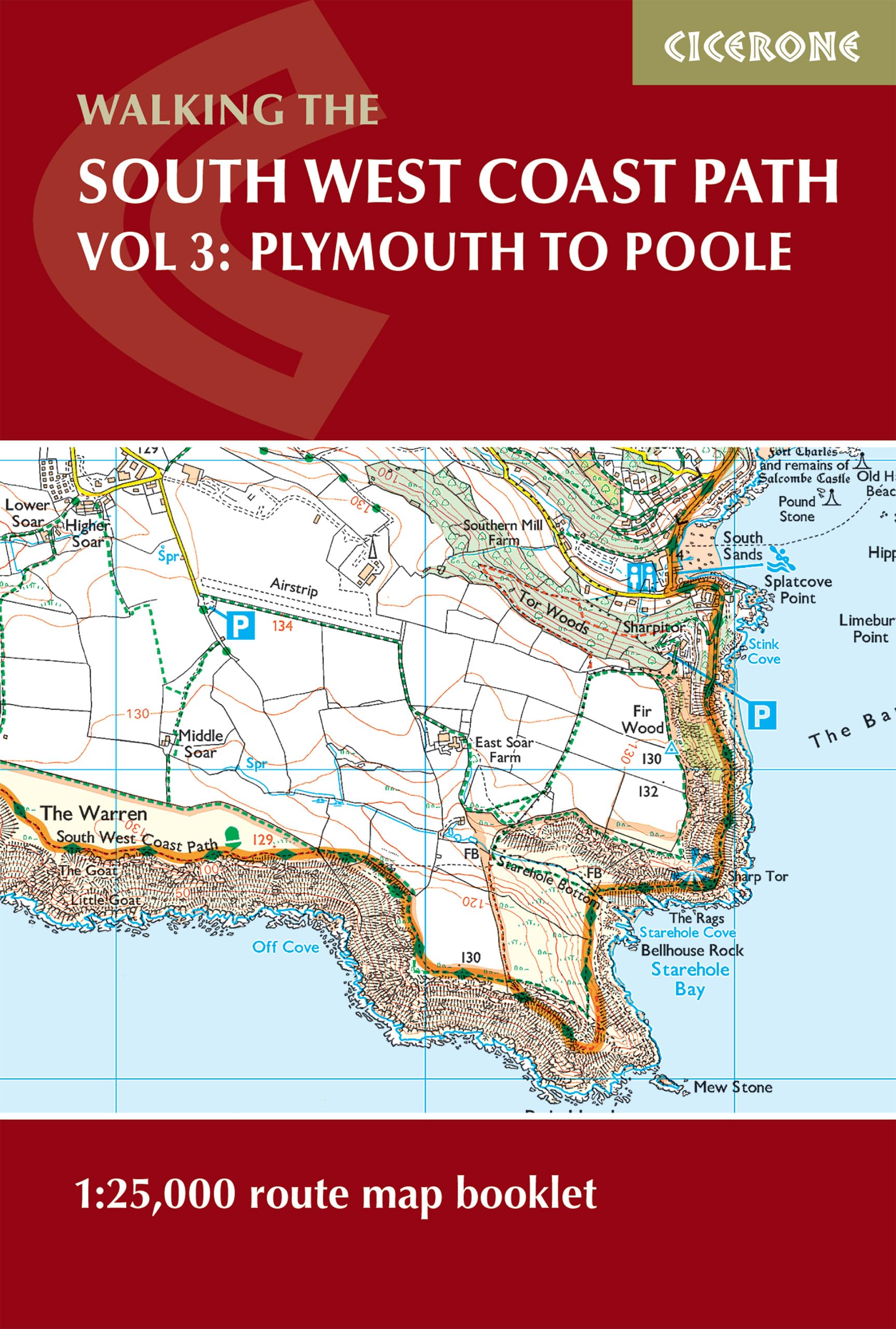 South West Coast Path Map Booklet - Vol 3: Plymouth to Poole: 1:25,000 OS Route Mapping (Cicerone guidebooks) Leisure, Home & Garden
