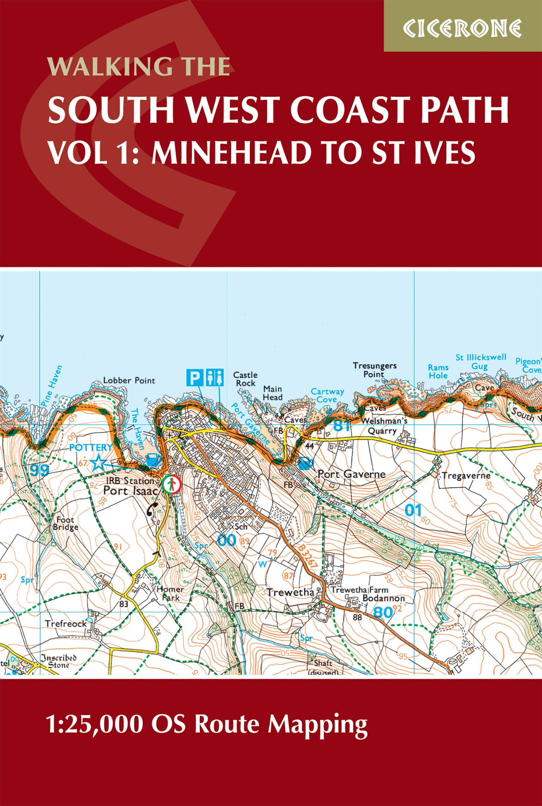 South West Coast Path Map Booklet - Vol 1: Minehead to St Ives: 1:25,000 OS Route Mapping (Cicerone guidebooks) Leisure, Home & Garden