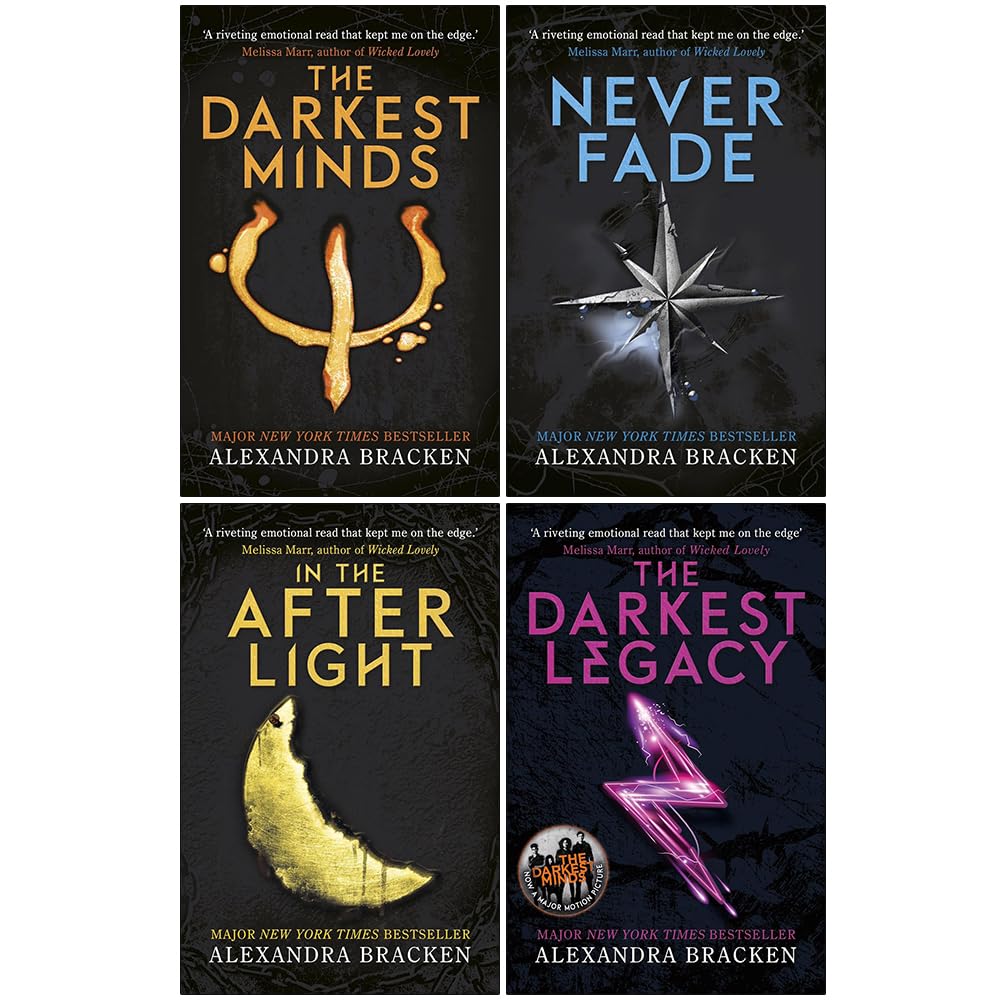 The Darkest Minds Series by Alexandra Bracken 4 Books Collection Set Exclusive Slipcase Edition (The Darkest Minds, Never Fade, In The Afterlight & The Darkest Legacy) Action & Adventure