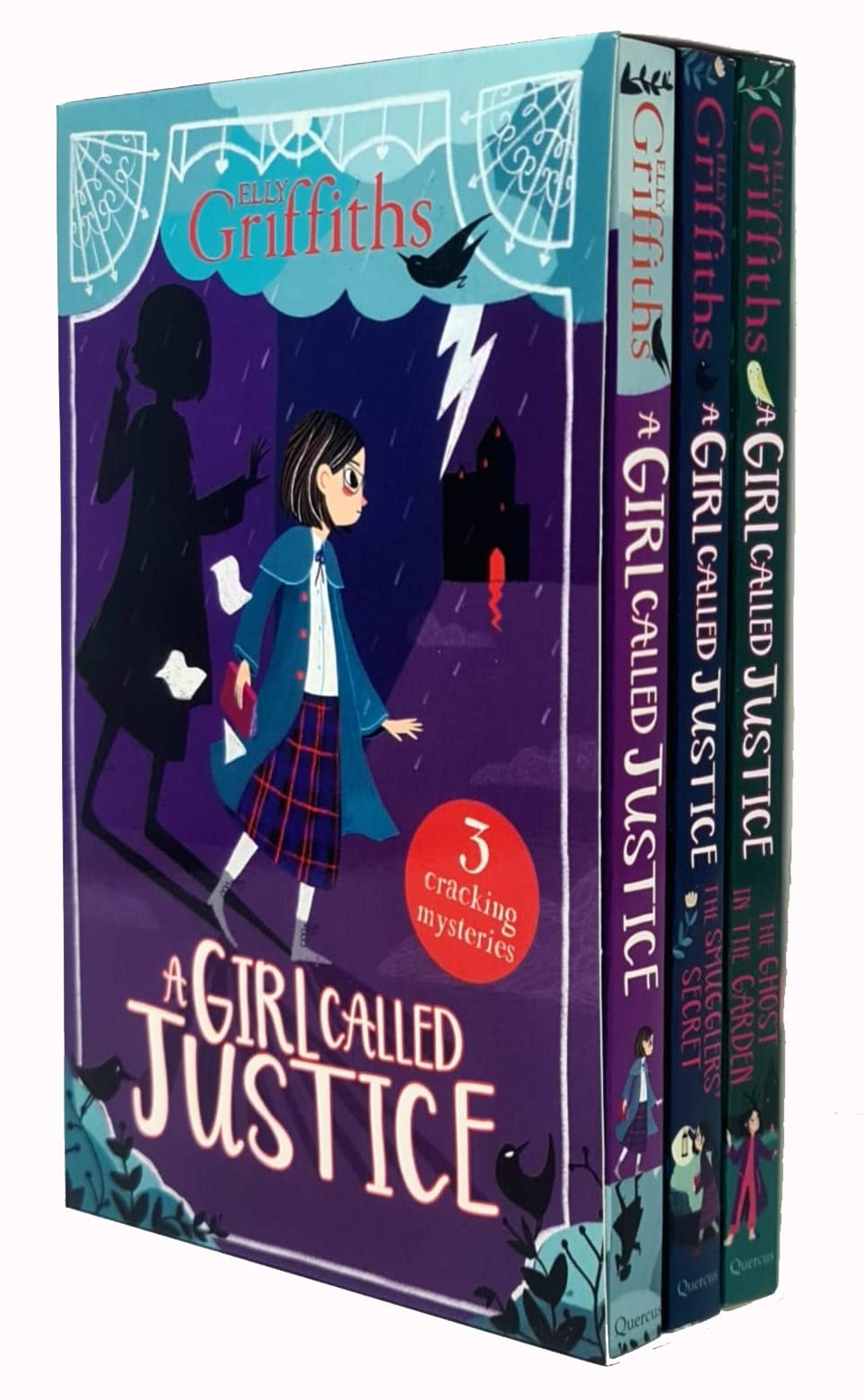 A Girl Called Justice Jones Series 3 Books Collection Box Set By Elly Griffiths (A Girl Called Justice, The Smugglers' Secret & The Ghost in the Garden) Books