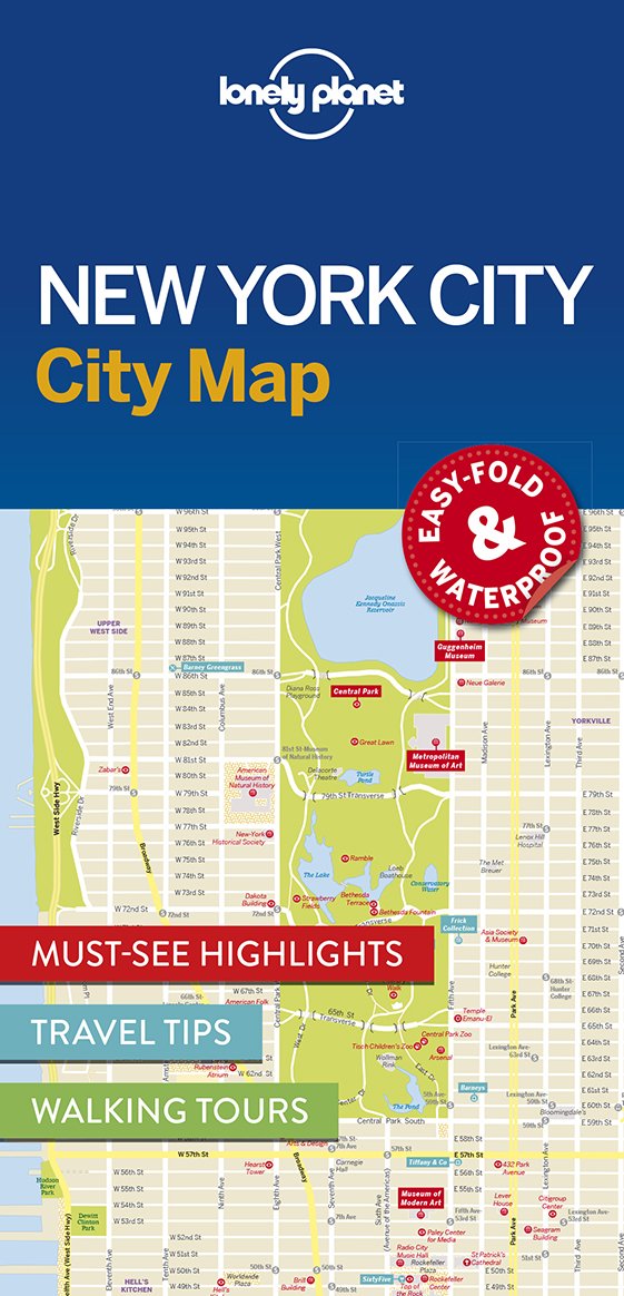 Lonely Planet New York City Map 1: Must-See Highlights, Travel Tips, Transit Map. Easy-fold & waterproof Leisure, Home & Garden