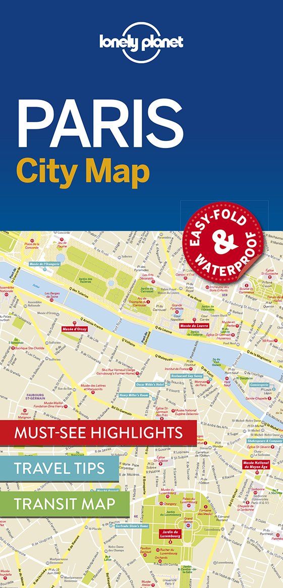 Product Image: Lonely Planet Paris City Map