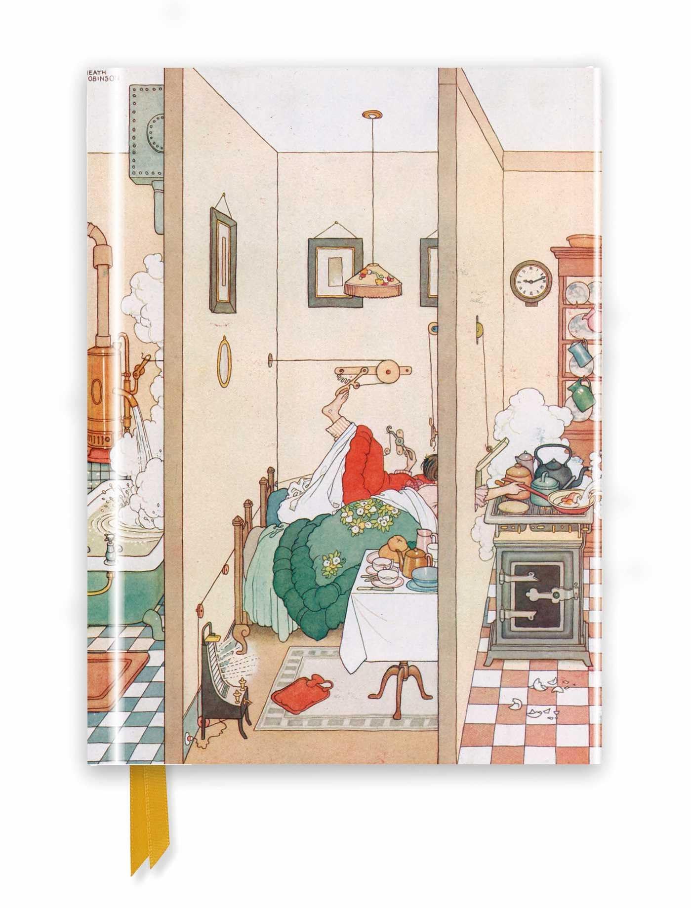 Heath Robinson: The Ideal Home (Foiled Journal) (Flame Tree Notebooks): Unser hochwertiges, liniertes Blankbook mit festem, künstlerisch geprägtem ... Notizbuch DIN A 5 mit Magnetverschluss) Business, Finance & Career