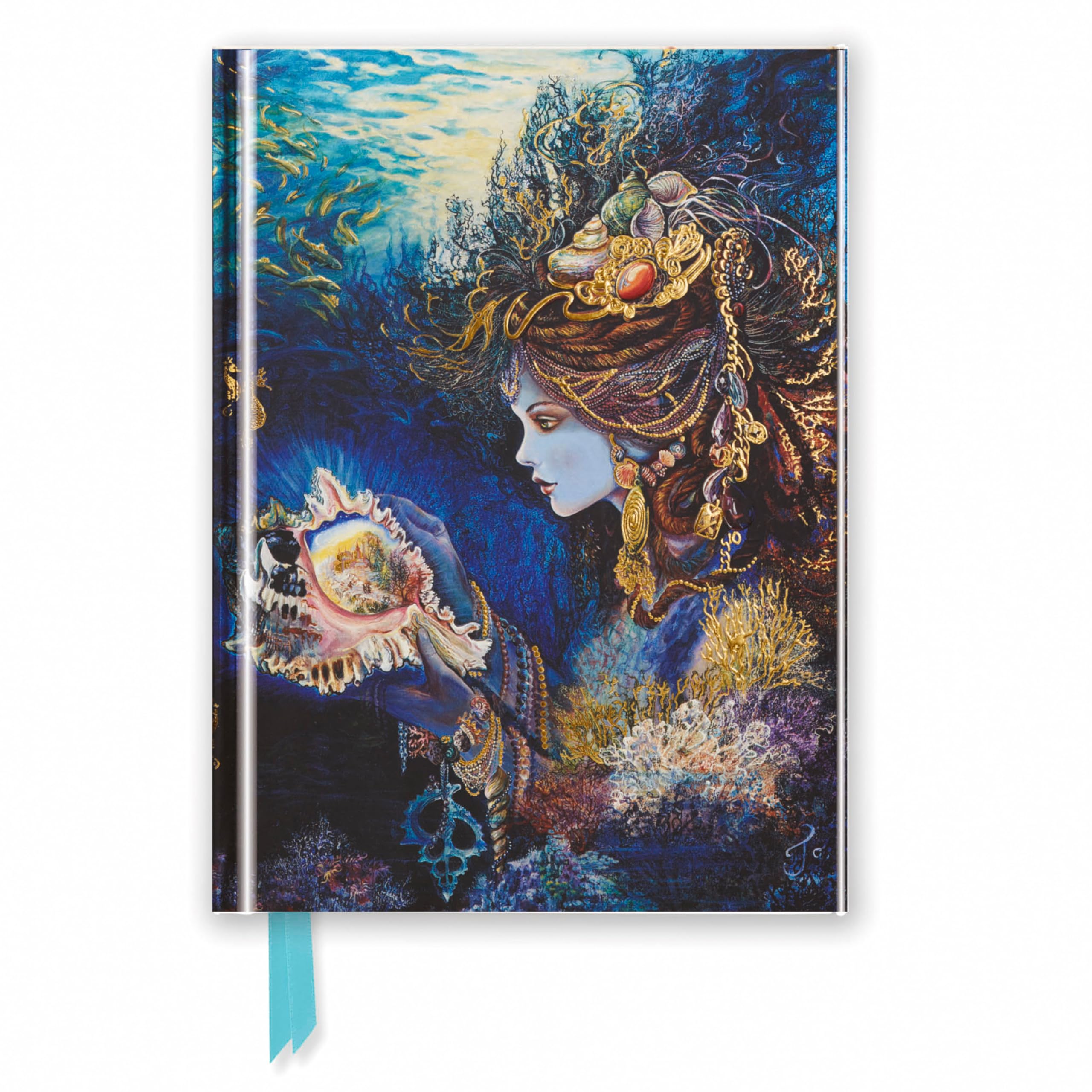 Josephine Wall: Daughter of the Deep (Foiled Pocket Journal) (Flame Tree Pocket Books): Unser hochwertiges, liniertes Blankbook mit festem, ... Notizbuch DIN A 6 mit Magnetverschluss) Stationery