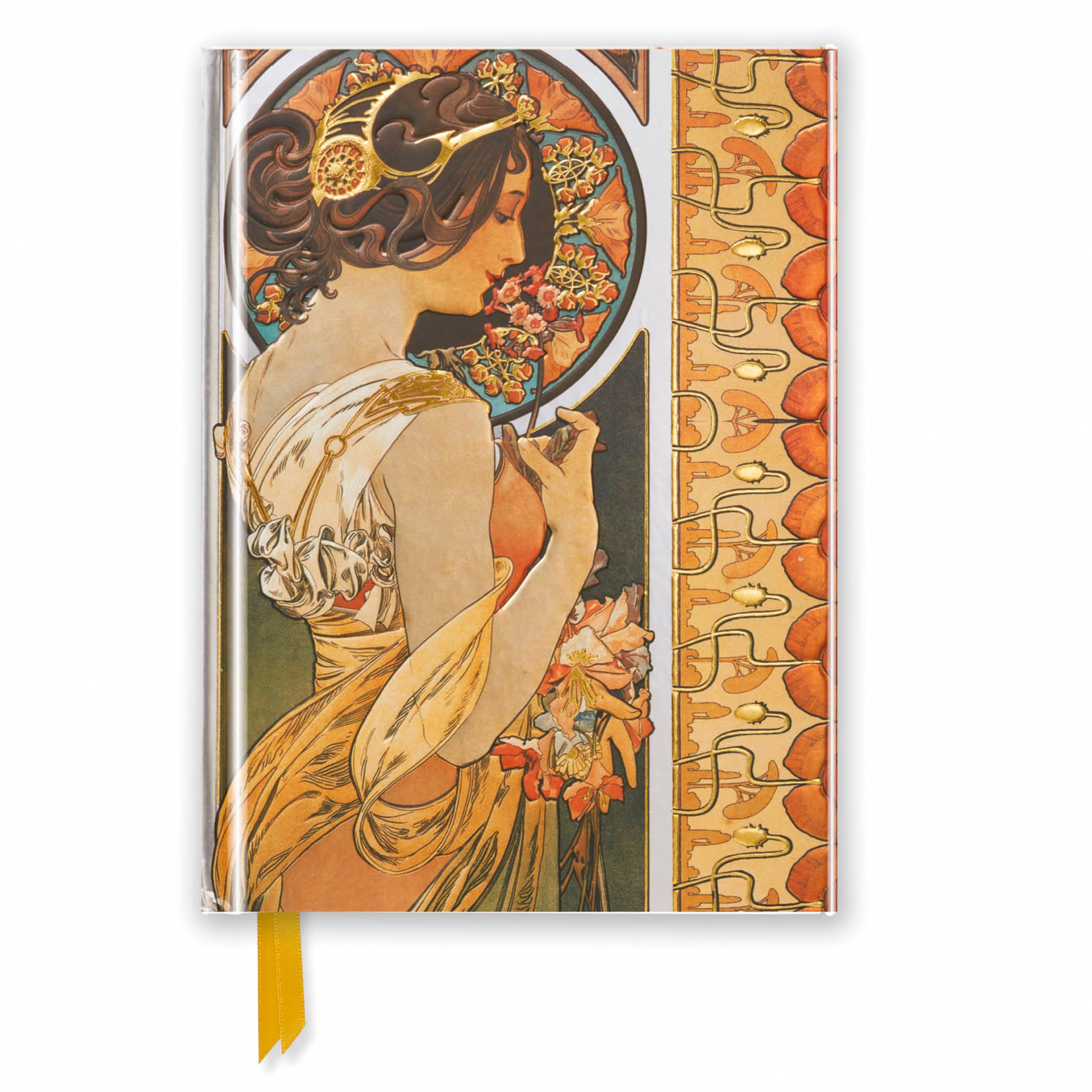 Mucha: Cowslip (Foiled Pocket Journal) (Flame Tree Pocket Books): Unser hochwertiges, liniertes Blankbook mit festem, künstlerisch geprägtem Einband ... Notizbuch DIN A 6 mit Magnetverschluss) Media & Communication