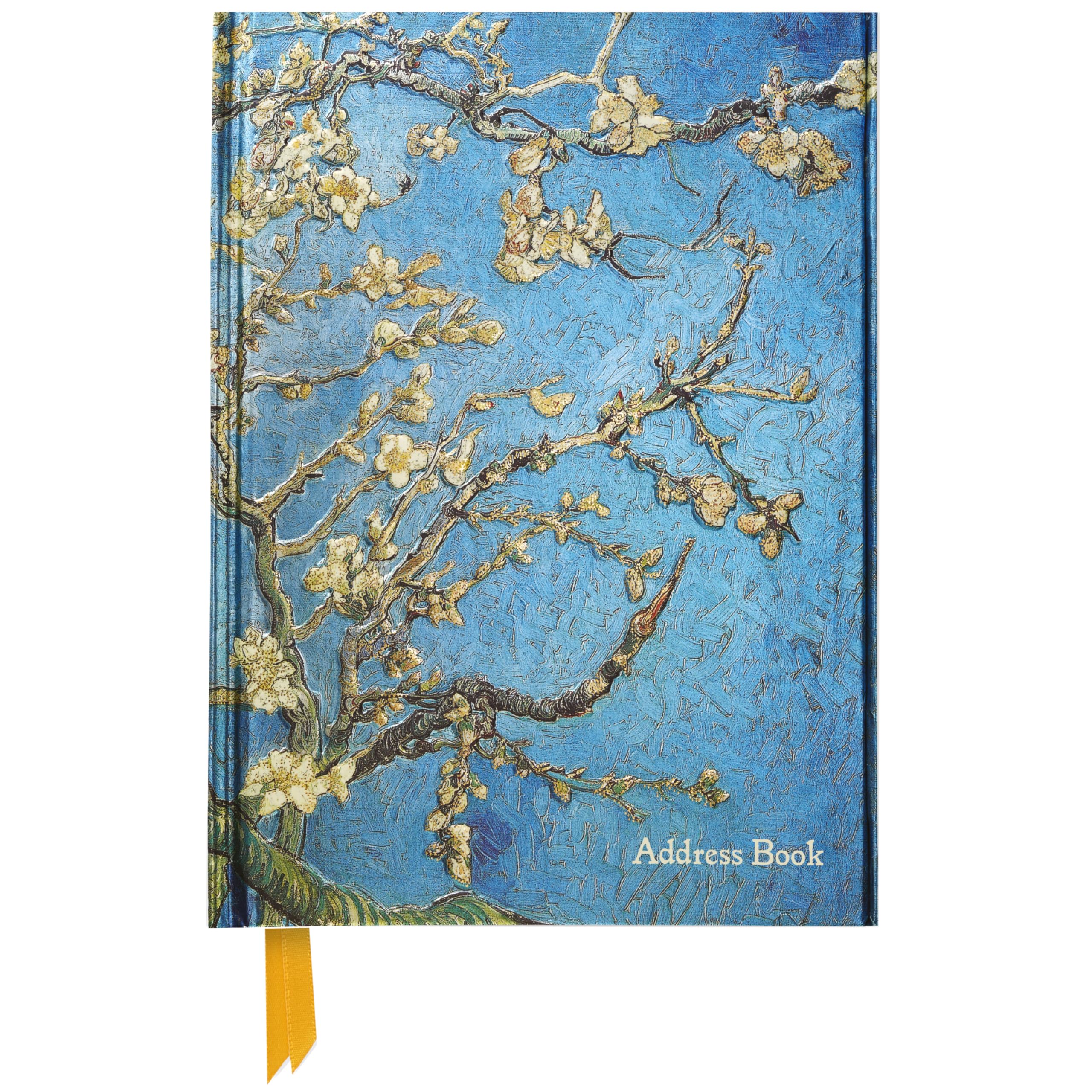Adressbuch DIN A5: Vincent van Gogh, Mandelbaum in Blüte: Unser hochwertiges Adressbuch mit festem, künstlerisch geprägtem Einband und Magnetverschluss (Premium Notizbuch DIN A 5 mit Magnetverschluss) Film, Art & Culture