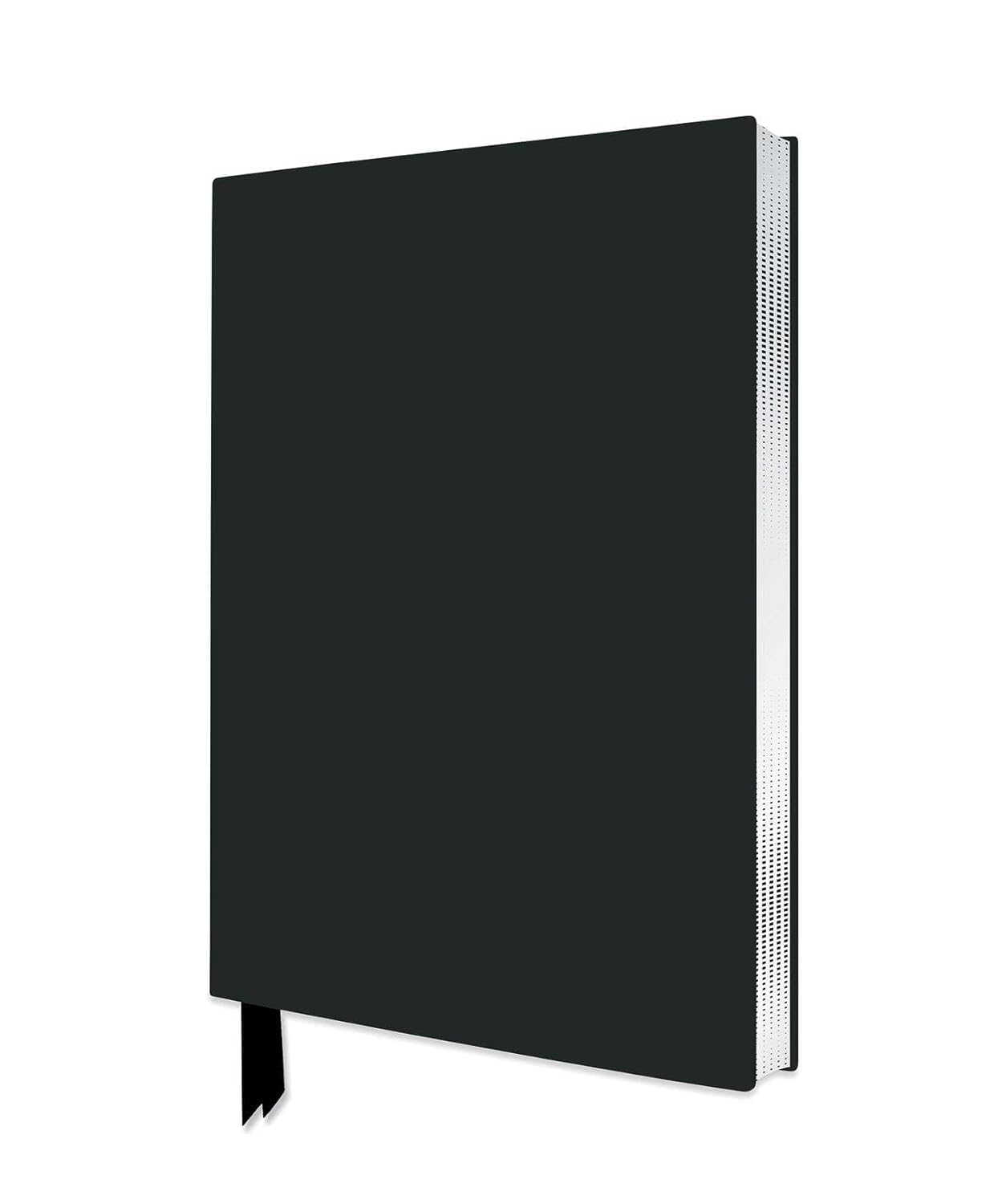 Exquisit Notizbuch DIN A5: Farbe Schwarz: Unser hochwertiges, liniertes Blankbook mit Softcovereinband aus Kunstleder und farbigem, künstlerisch gestaltetem Buchschnitt Business, Finance & Career