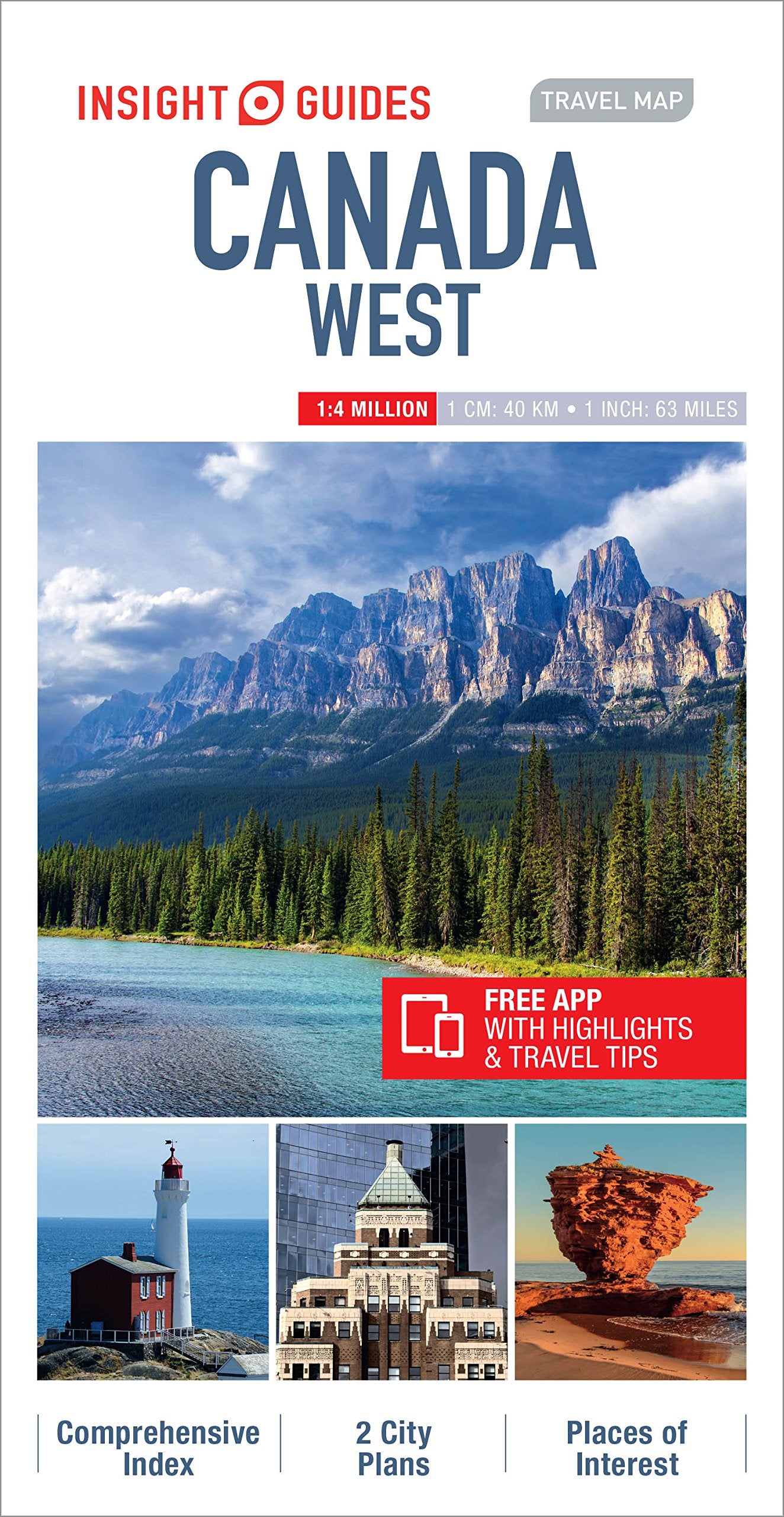 Insight Guides Travel Map Canada West (Insight Travel Maps) Leisure, Home & Garden