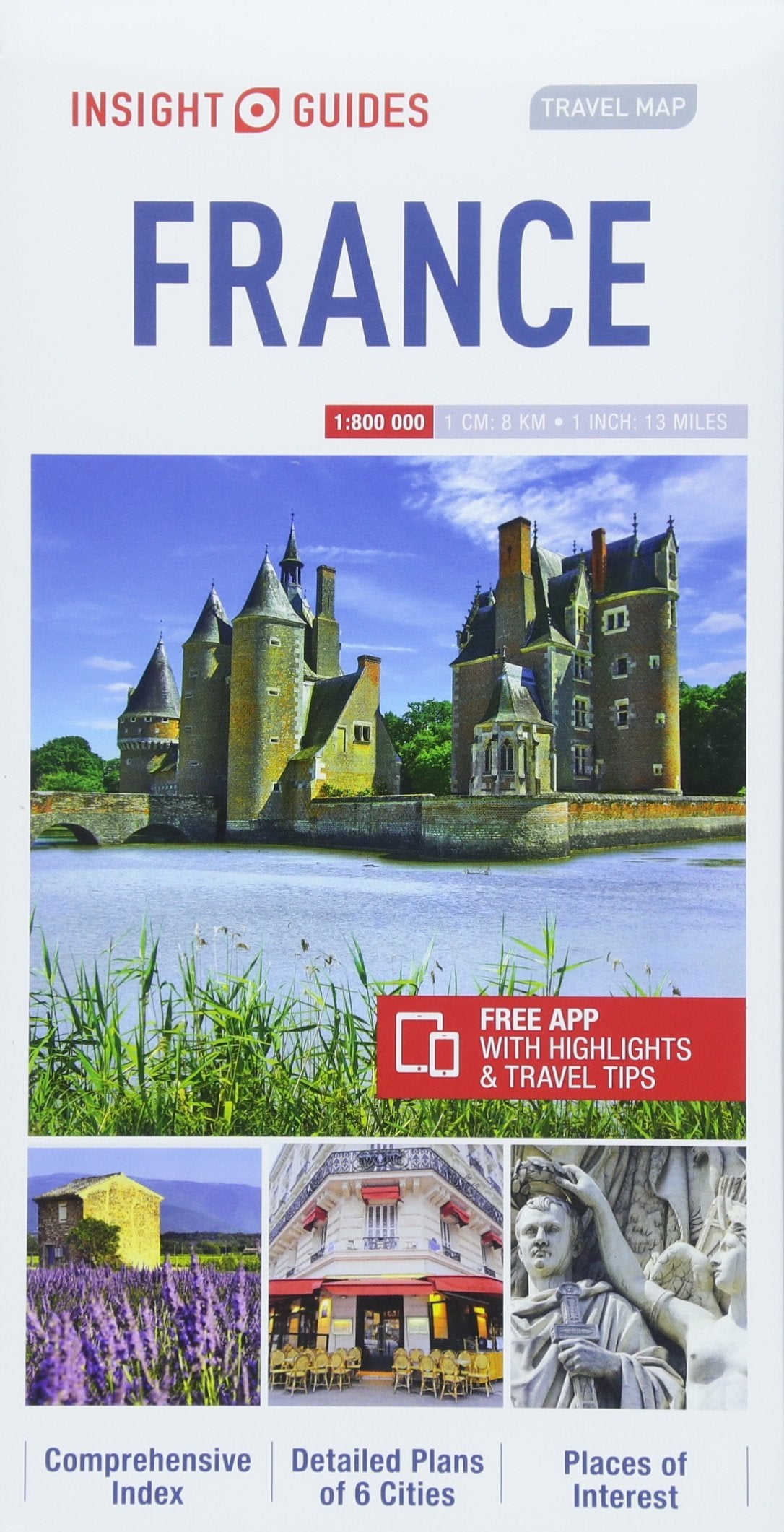 Insight Guides Travel Map France - Map of France (Insight Travel Maps) Maps & Plans