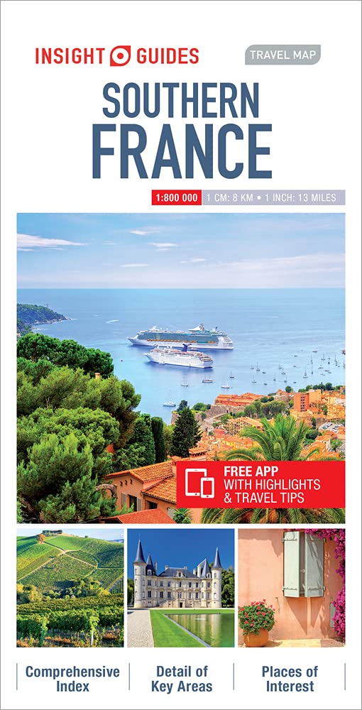 Insight Guides Travel Map Southern France (Insight Travel Maps) Leisure, Home & Garden