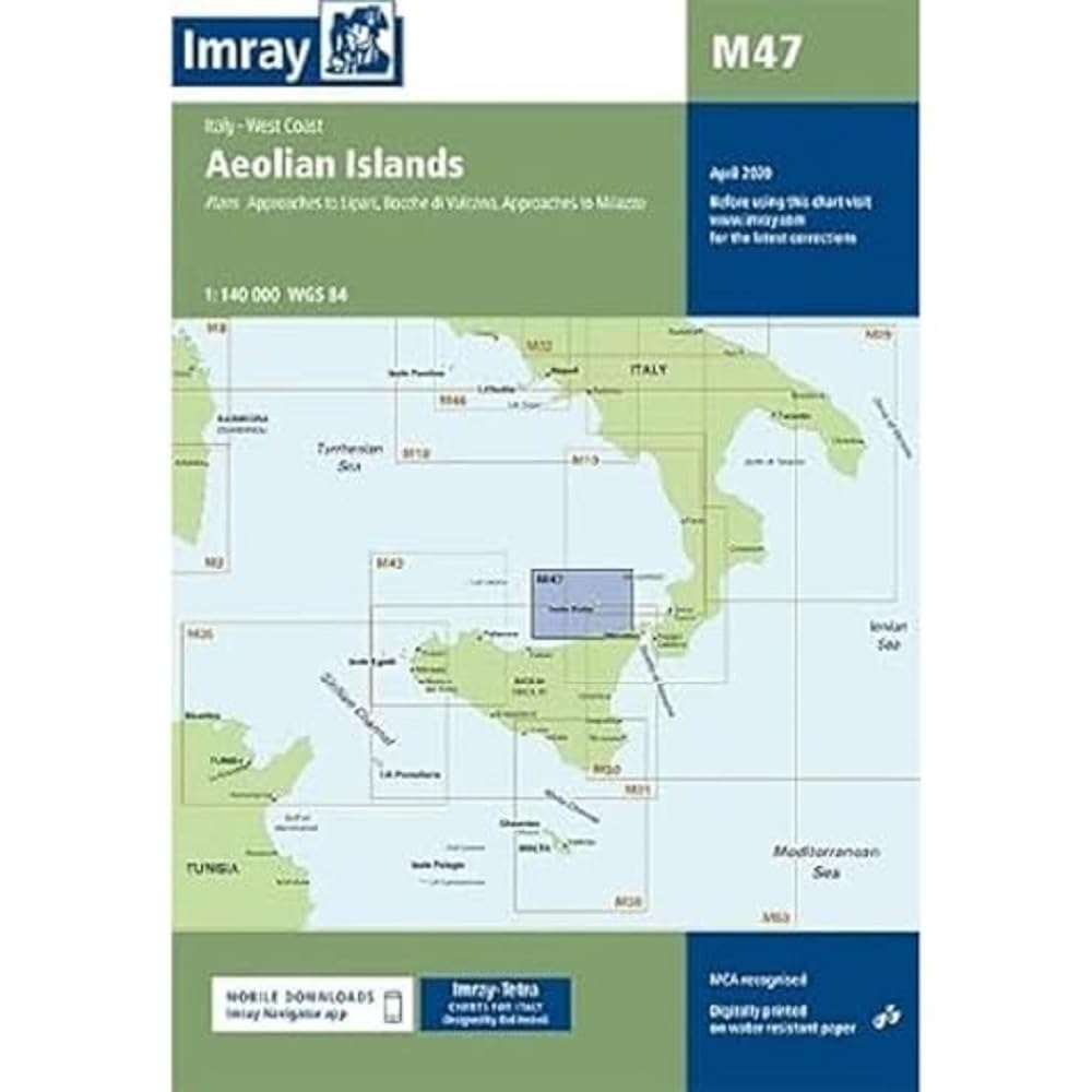 M47 Aeolian Islands, Imray Chart: 1:140.000 (M Series, Band 47) Leisure, Home & Garden