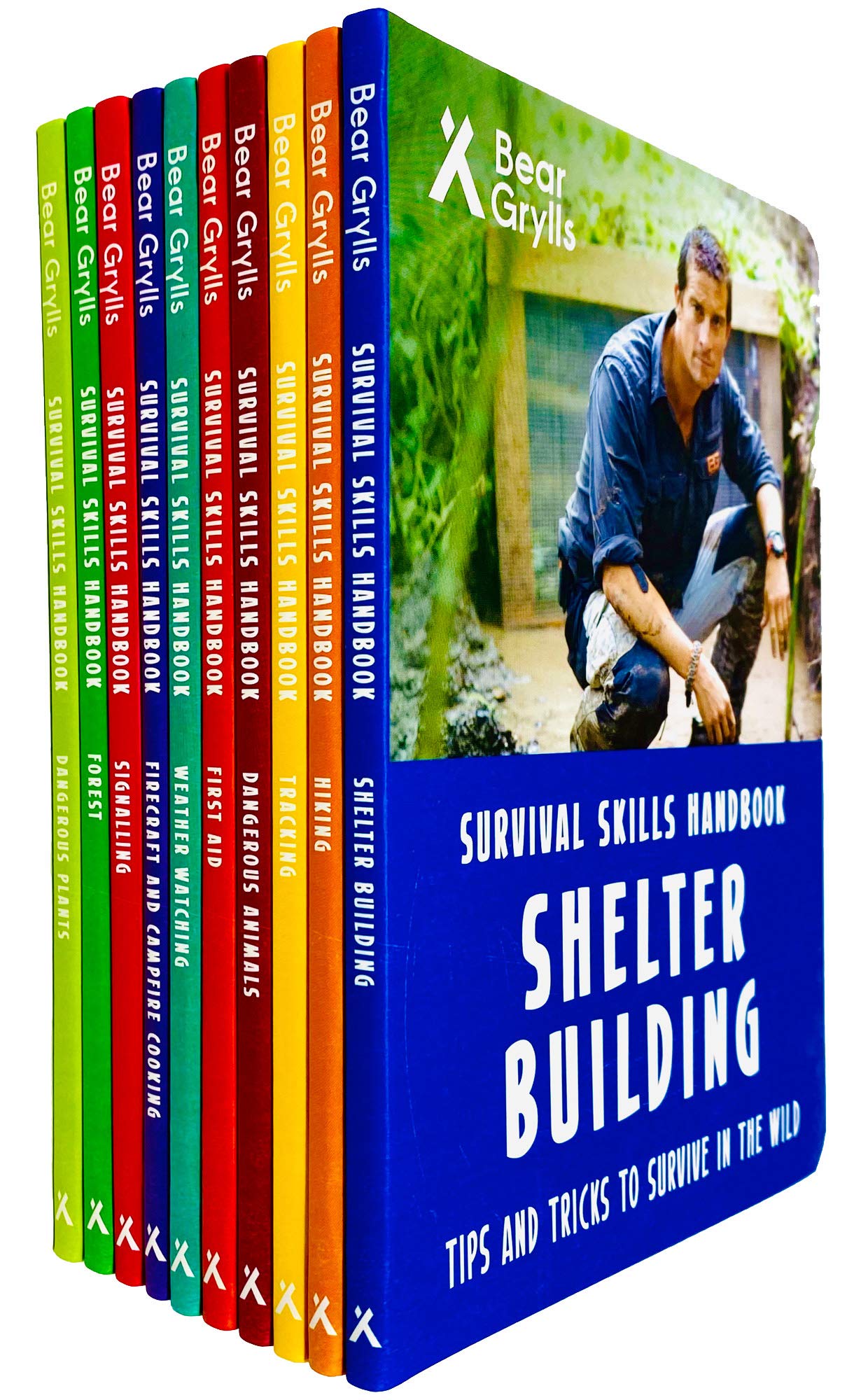 Bear Grylls Survival Skills Handbook Series 10 Books Collection Set (Dangerous Plants, Forest, Signalling, Weather Watching, First Aid, Hiking, Tracking & MORE!) Leisure & Fun