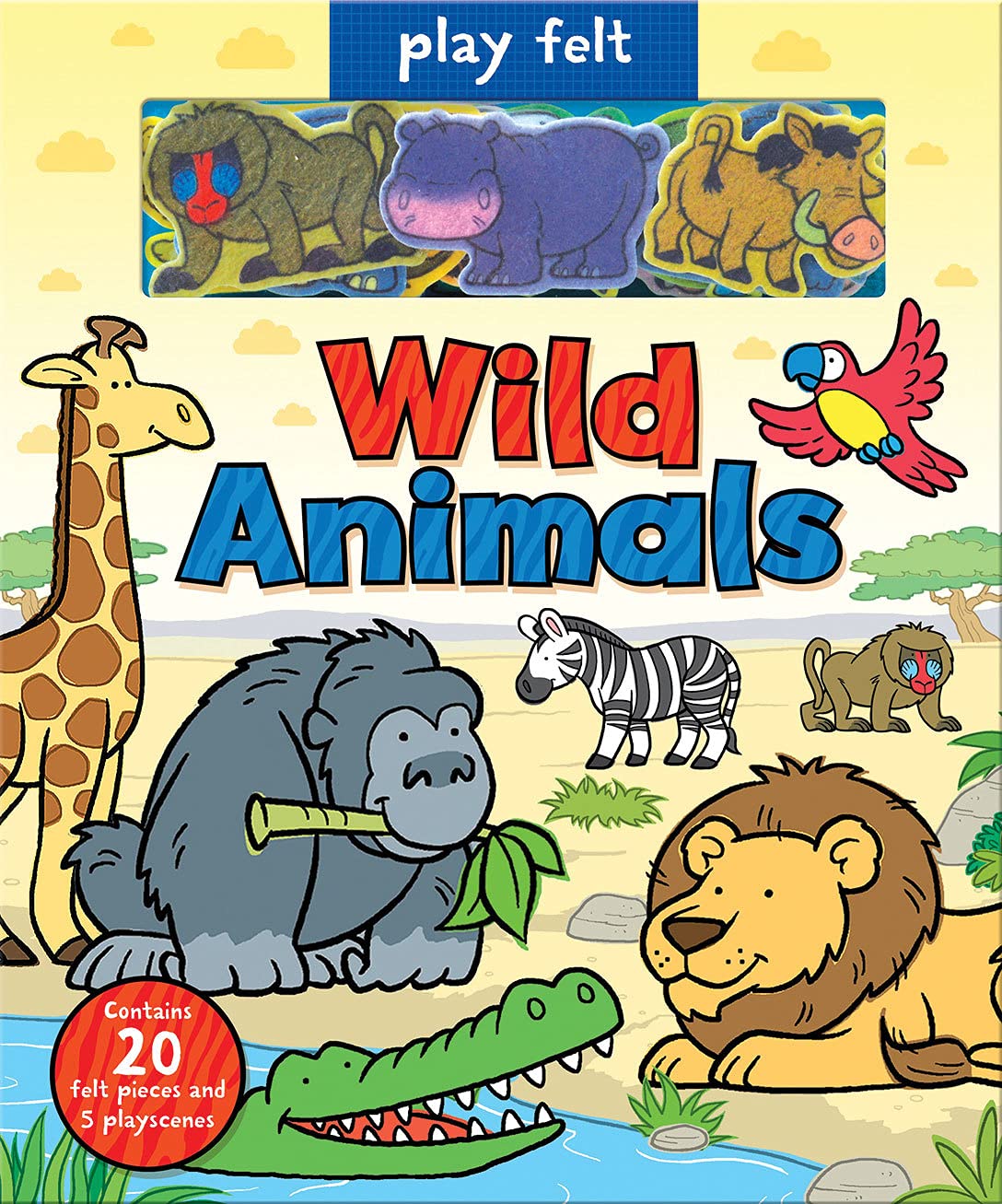 Play Felt Wild Animals (Soft Felt Play Books) Tiptoi & Games
