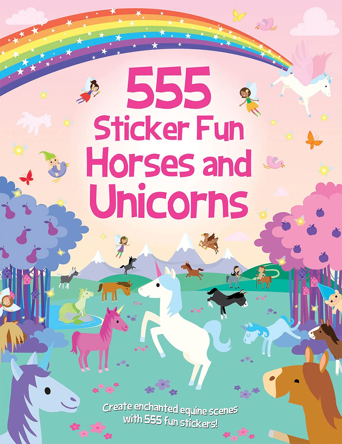555 Sticker Fun - Horses and Unicorns Activity Book Tiptoi & Games