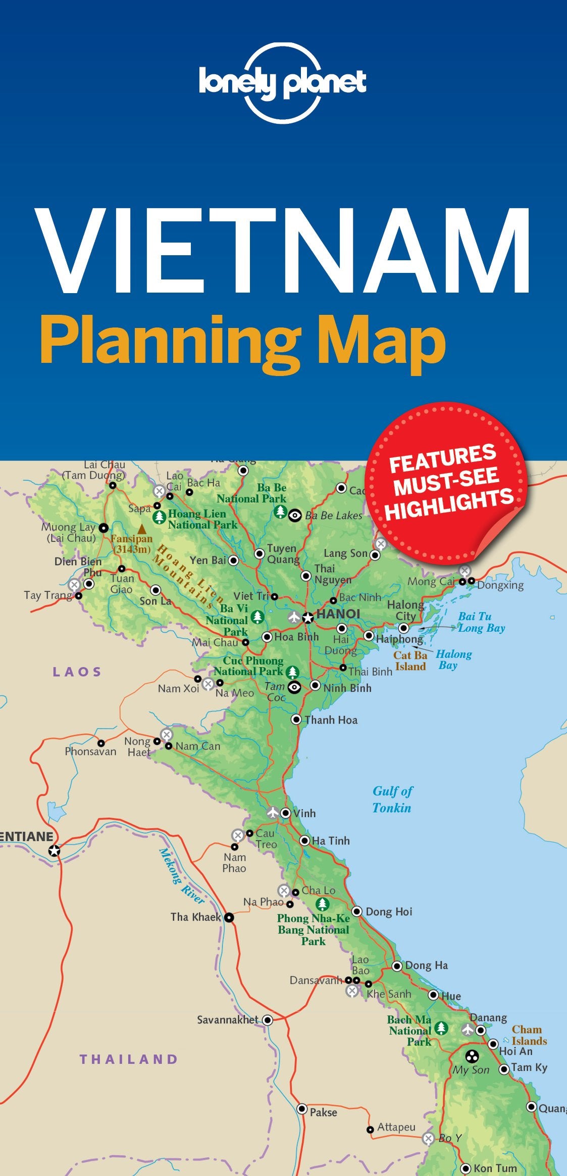 Lonely Planet Vietnam Planning Map: Travel Tips Leisure, Home & Garden