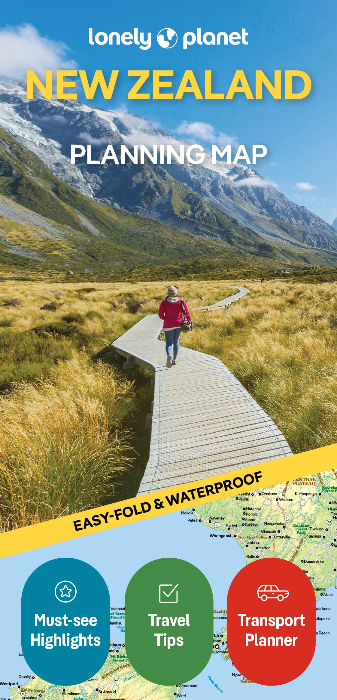 Lonely Planet New Zealand Planning Map Leisure, Home & Garden