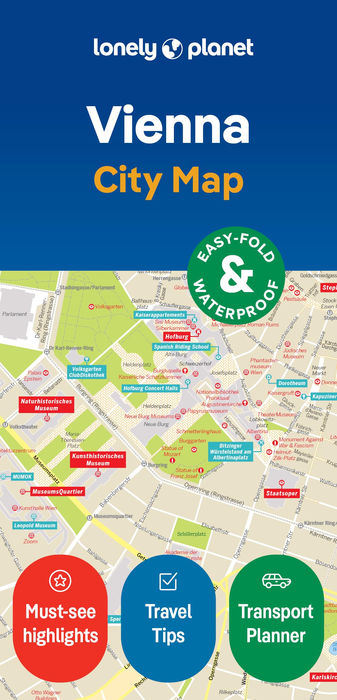 Product Image: Lonely Planet Vienna City Map