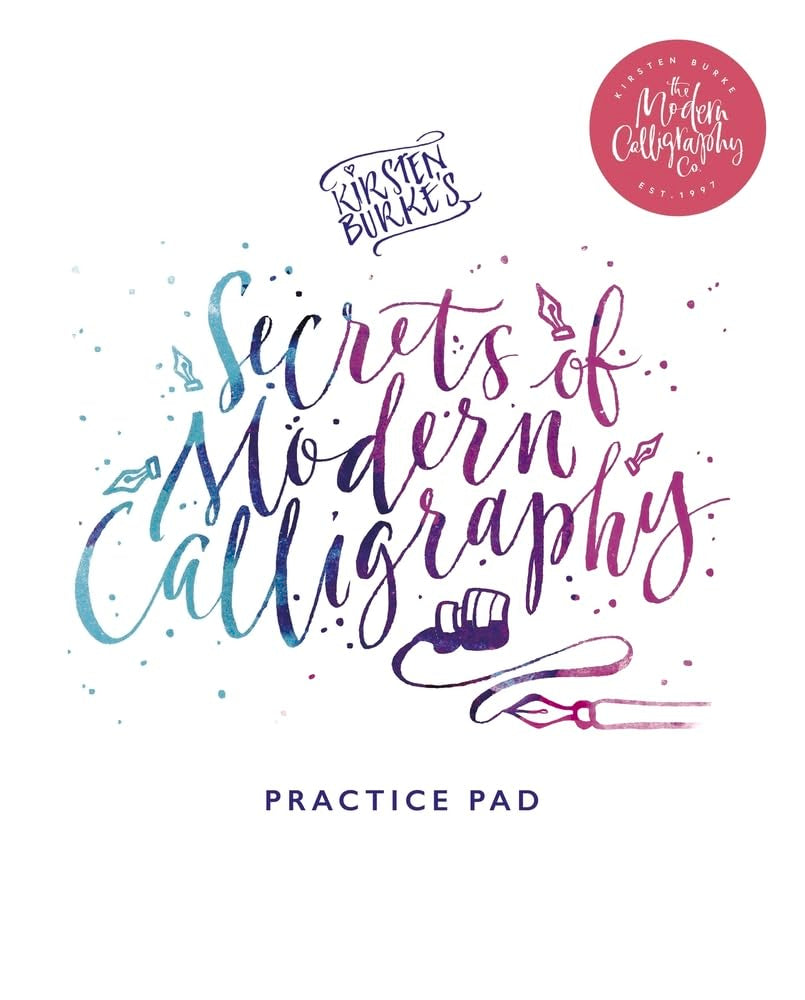 Kirsten Burke's Secrets of Modern Calligraphy Practice Pad (Kirsten Burke Calligraphy) Film, Art & Culture