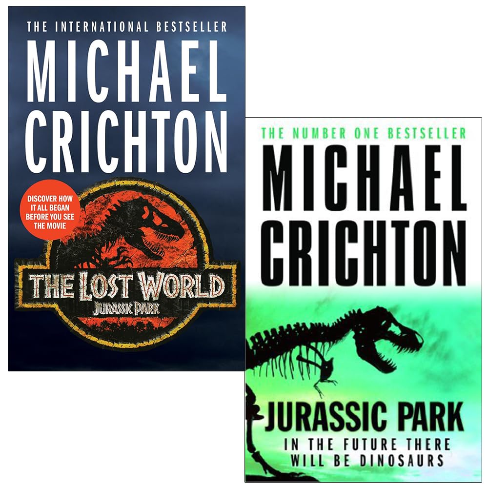 Jurassic Park, The Lost World: Jurassic Park Collection 2 Books Set by Michael Crichton Books