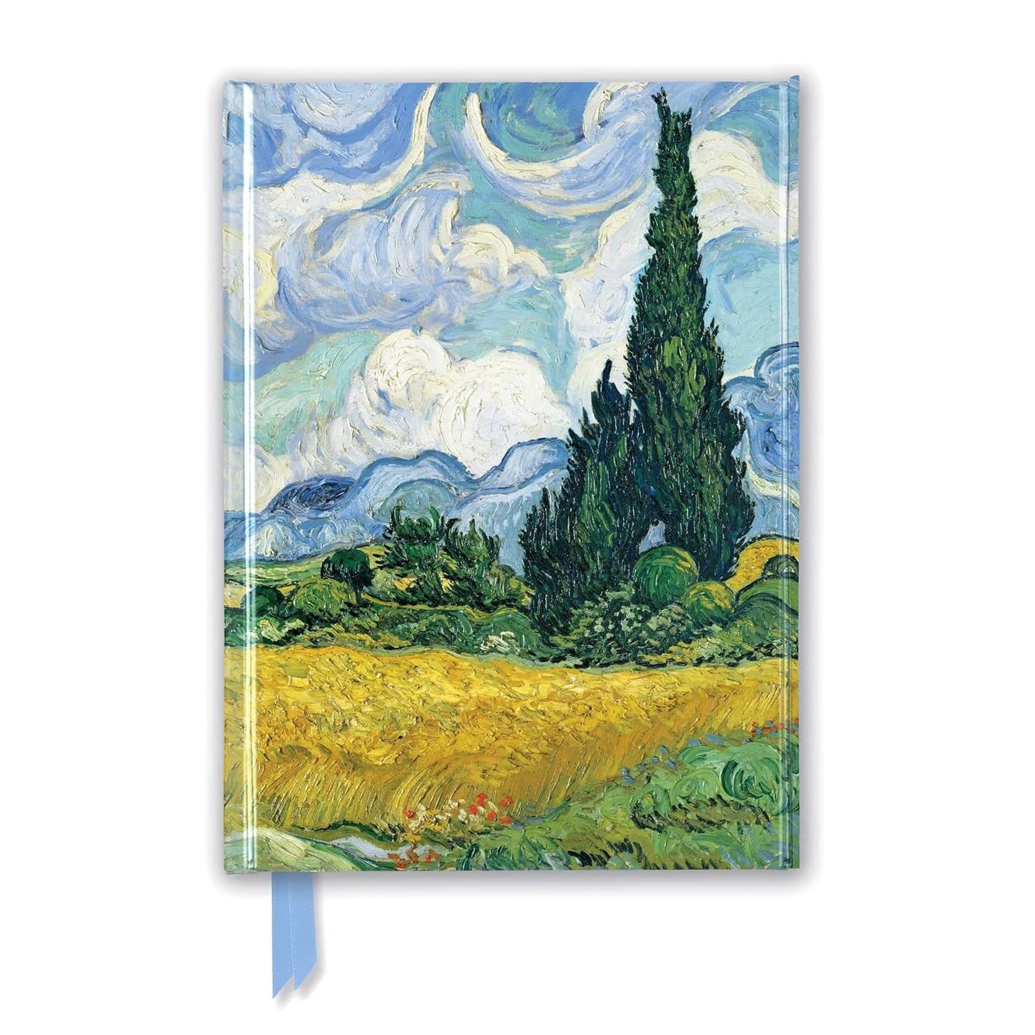 Premium Notizbuch DIN A5: Vincent van Gogh, Weizenfeld mit Zypressen: Unser hochwertiges, liniertes Blankbook mit festem, künstlerisch geprägtem ... Notizbuch DIN A 5 mit Magnetverschluss) Business, Finance & Career