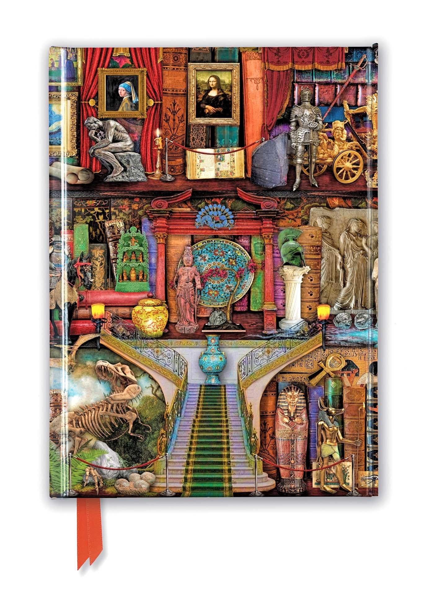 Aimee Stewart Museum Bookshelv (Flame Tree Notebooks): Unser hochwertiges, liniertes Blankbook mit festem, künstlerisch geprägtem Einband und ... Notizbuch DIN A 5 mit Magnetverschluss) Business, Finance & Career
