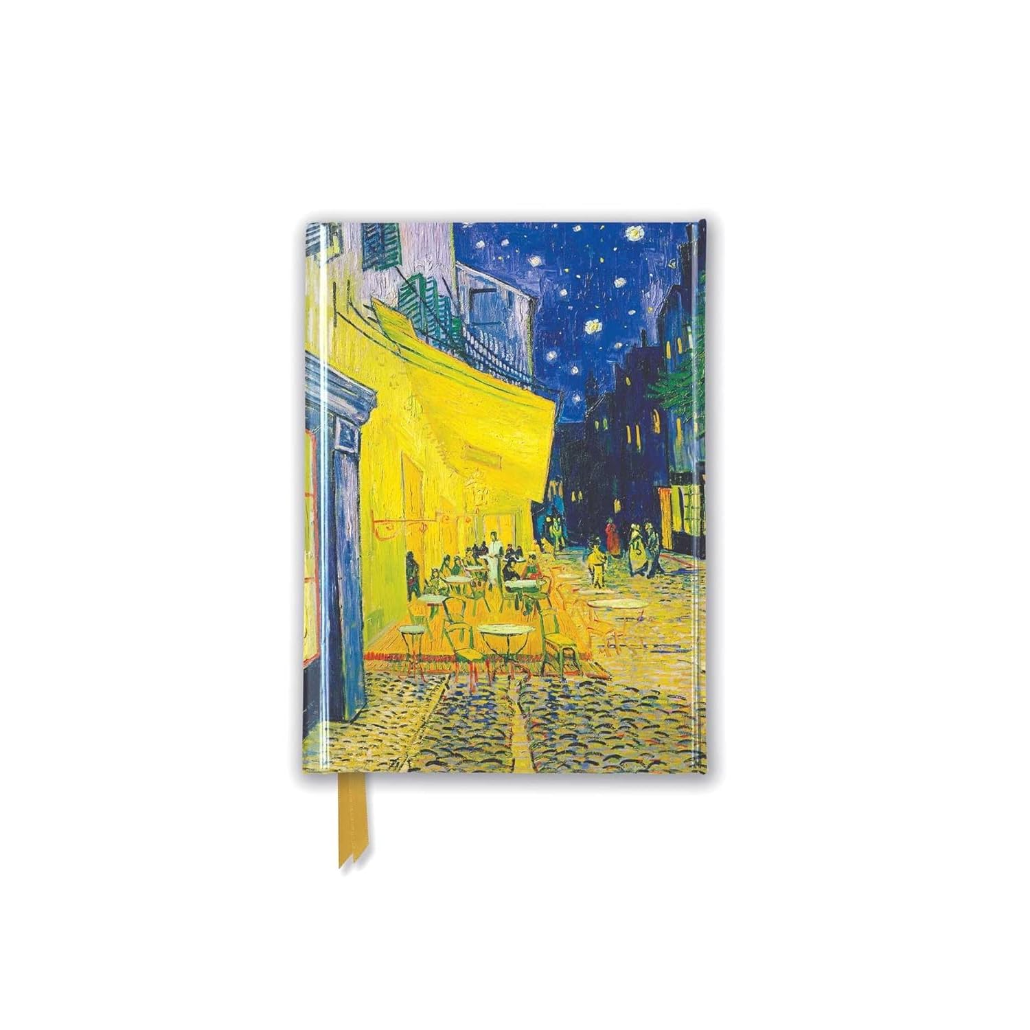 Premium Notizbuch DIN A6: Vincent van Gogh, Caféterrasse am Abend: Unser hochwertiges, liniertes Blankbook mit festem, künstlerisch geprägtem Einband ... Notizbuch DIN A 6 mit Magnetverschluss) Media & Communication