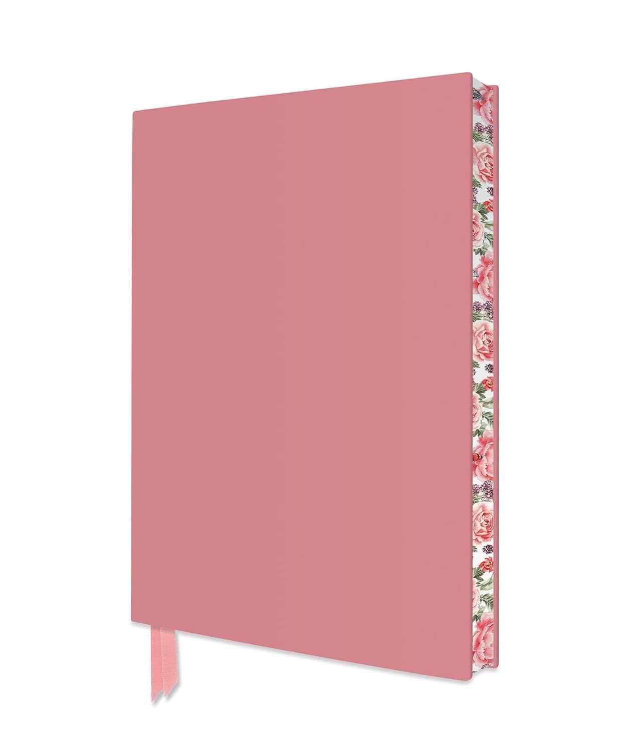 Exquisit Notizbuch DIN A5: Farbe Babyrosa: Unser hochwertiges, liniertes Blankbook mit Softcovereinband aus Kunstleder und farbigem, künstlerisch gestaltetem Buchschnitt Business, Finance & Career