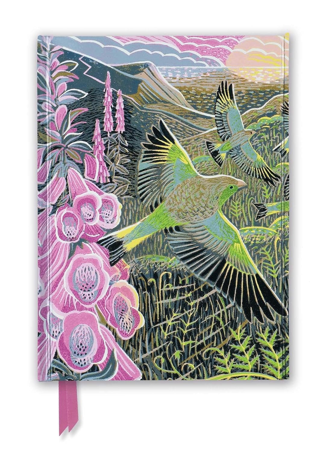 Annie Soudain: Foxgloves and Finches (Foiled Journal) (Flame Tree Notebooks): Unser hochwertiges, liniertes Blankbook mit festem, künstlerisch ... Notizbuch DIN A 5 mit Magnetverschluss) Media & Communication