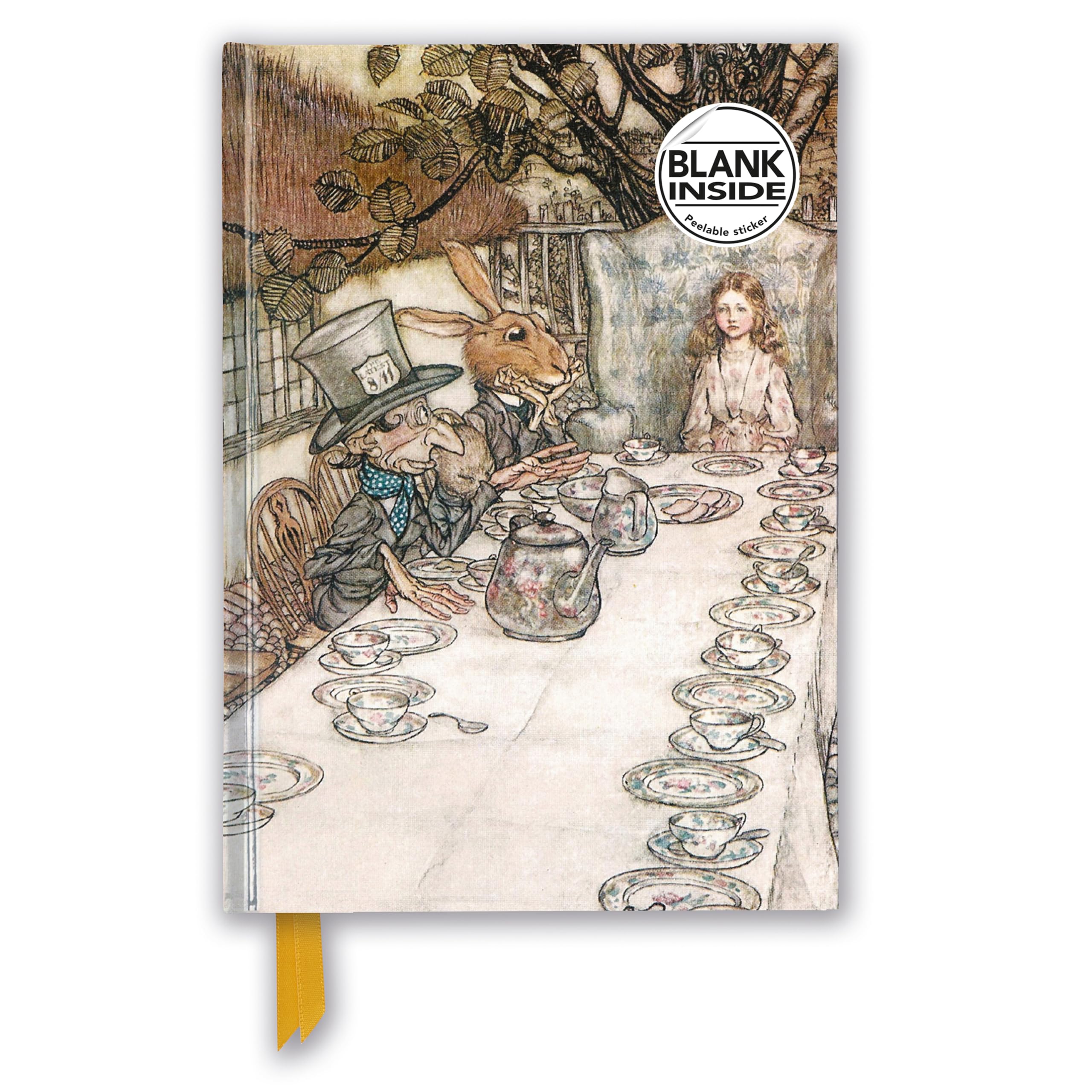 Arthur Rackham: Alice in Wonderland Tea Party (Foiled Blank Journal) Media & Communication
