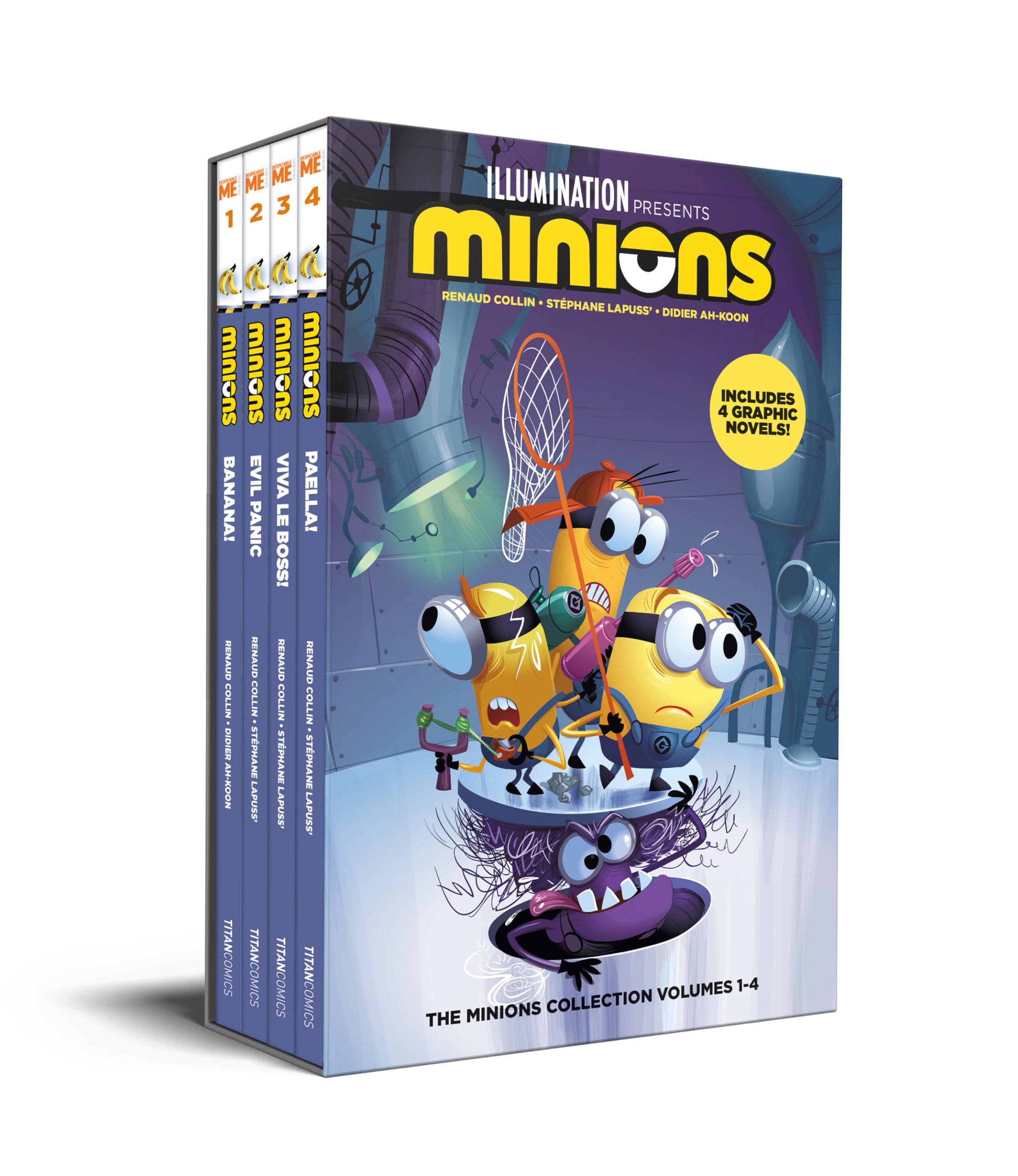 The Minions Collection: Banana! / Evil Panic / Viva Le Boss! / Paella! (Minions, 1-4) Manga