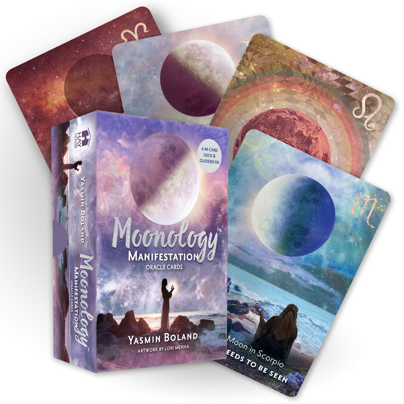 Moonology Manifestation Oracle: A 48-Card Moon Astrology Oracle Deck and Guidebook Religion & Esotericism