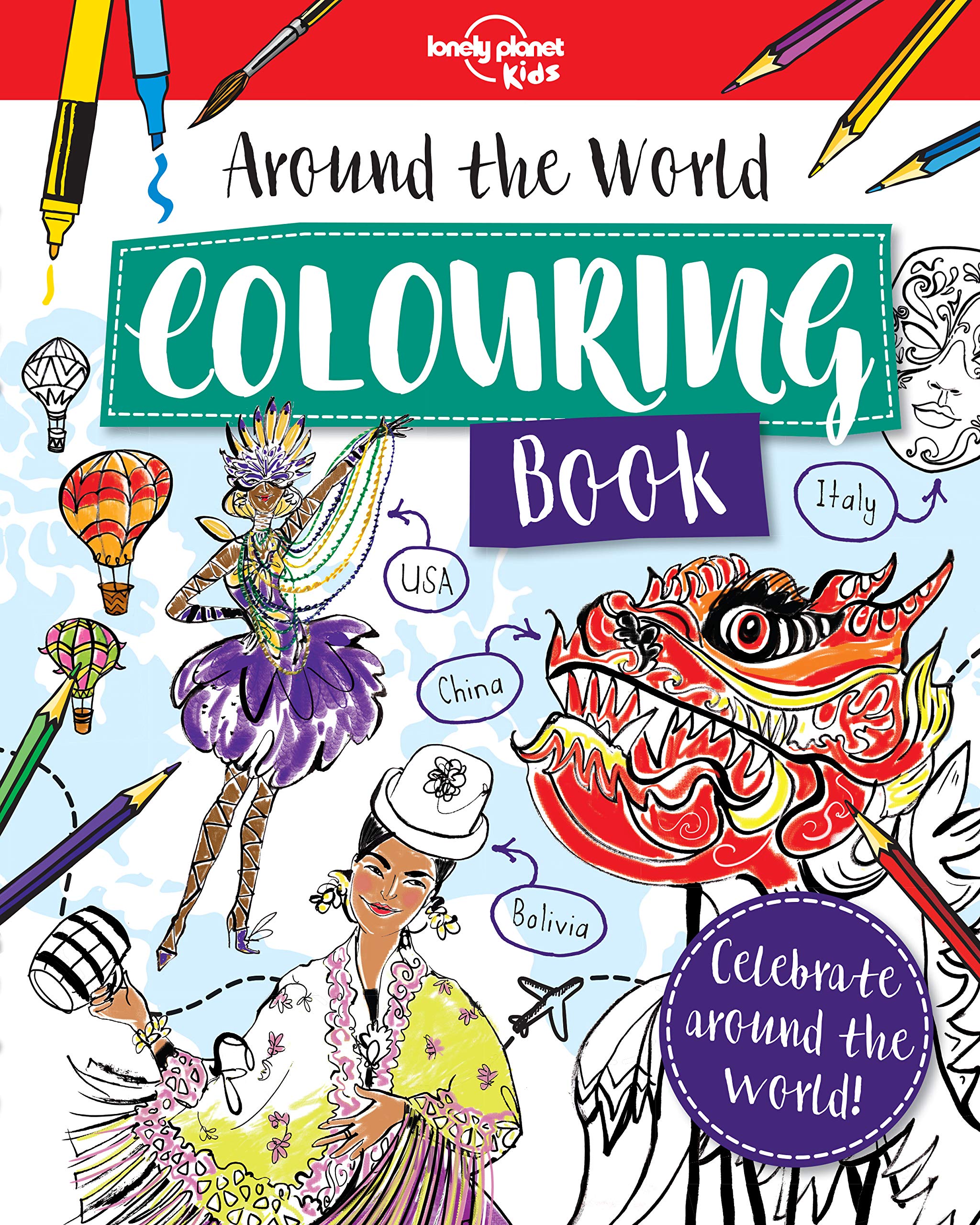 Lonely Planet Kids Around the World Colouring Book Leisure, Home & Garden