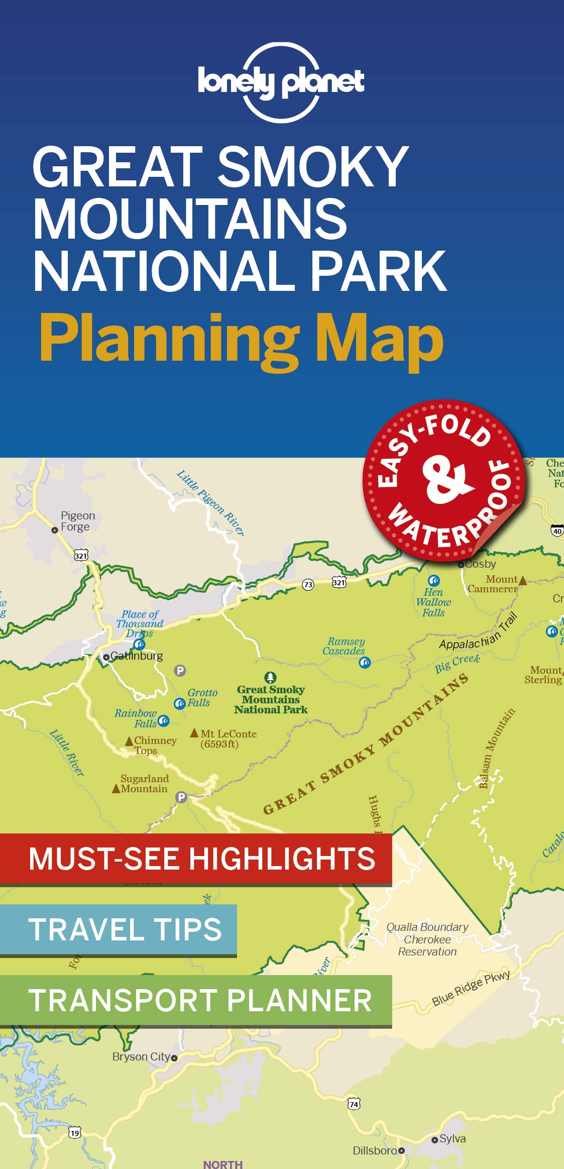 Great Smoky Mountains National Park Planning Map - 1ed - Anglais book