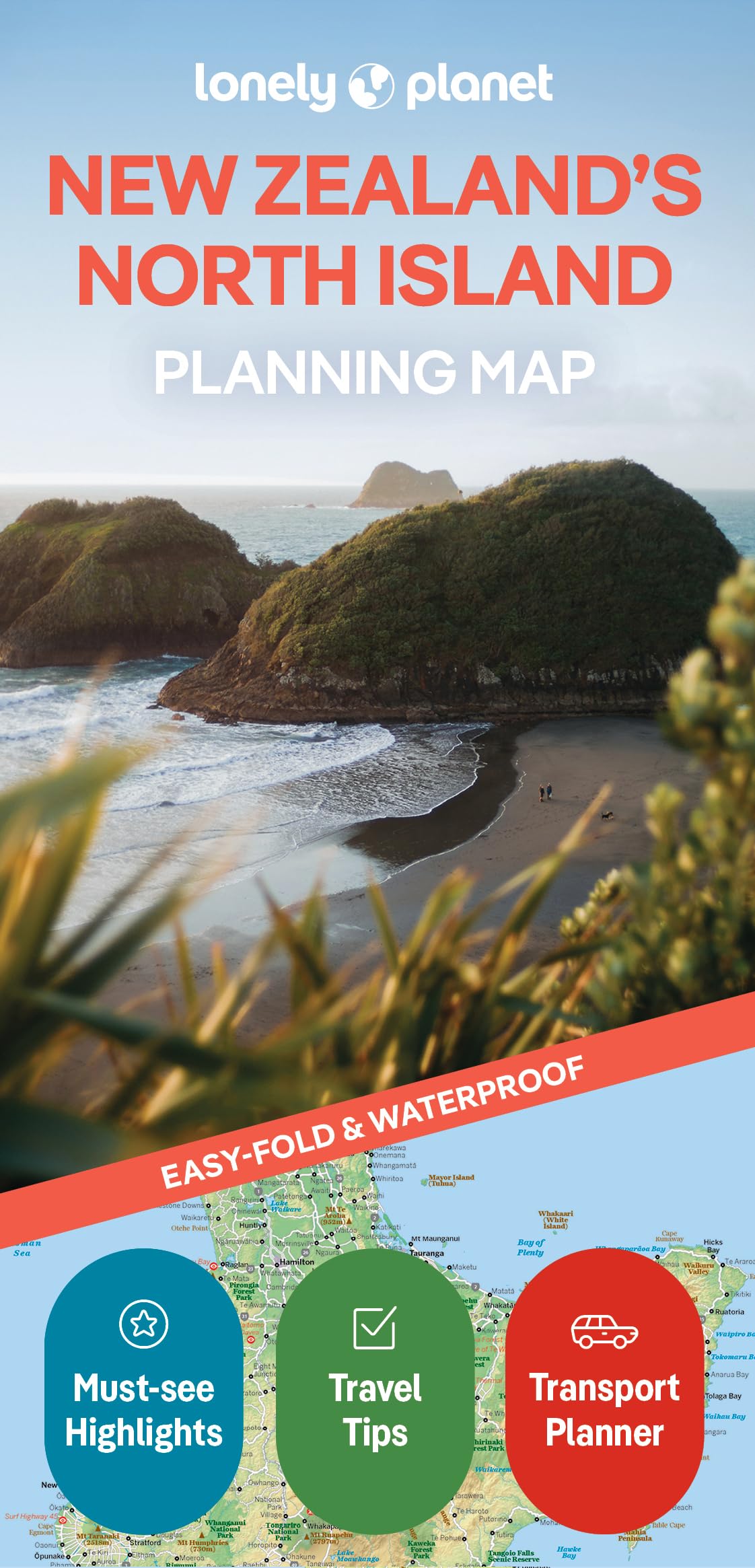 Lonely Planet New Zealand's North Island Planning Map Leisure, Home & Garden
