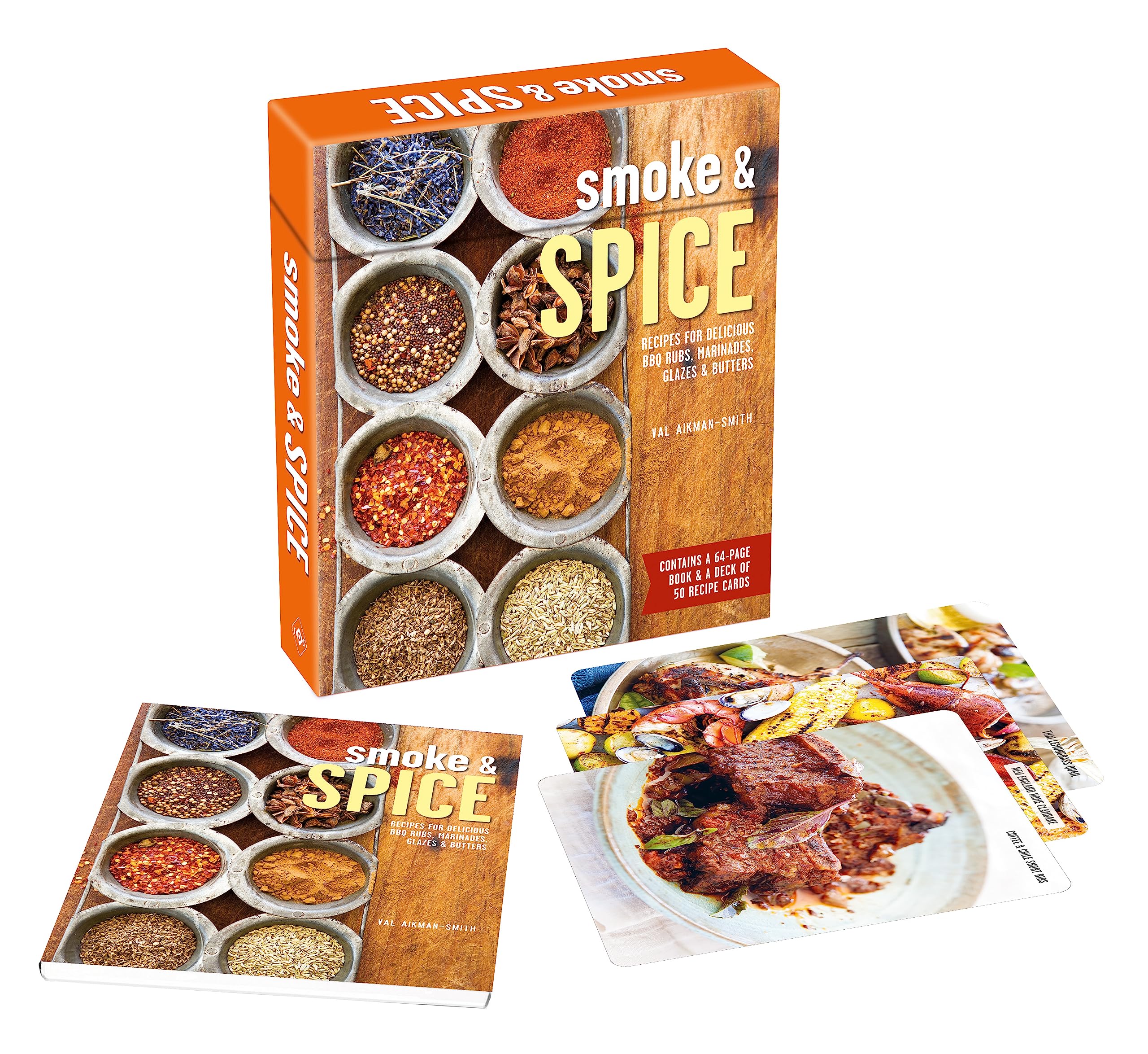 Smoke & Spice Deck: 50 Recipe Cards for Delicious Bbq Rubs, Marinades, Glazes & Butters (Recipe Card Decks, 3) Leisure, Home & Garden