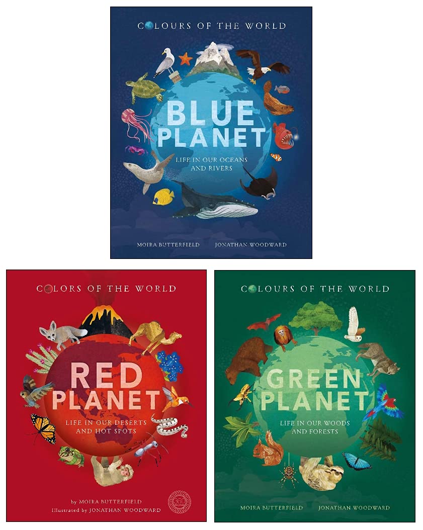 Colours of the World Series 3 Books Collection Box Set (Blue Planet, Green Planet, Red Planet) Non-fiction