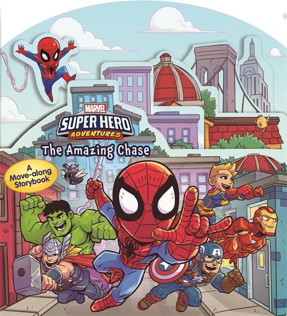 Marvel Super Hero Adventures: The Amazing Chase (Move-along Storybook Marvel) Tiptoi & Games