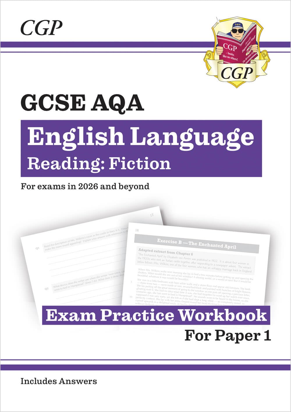 New GCSE English Language AQA Reading Fiction Exam Practice Workbook (for exams from 2026) Professional & Reference Books