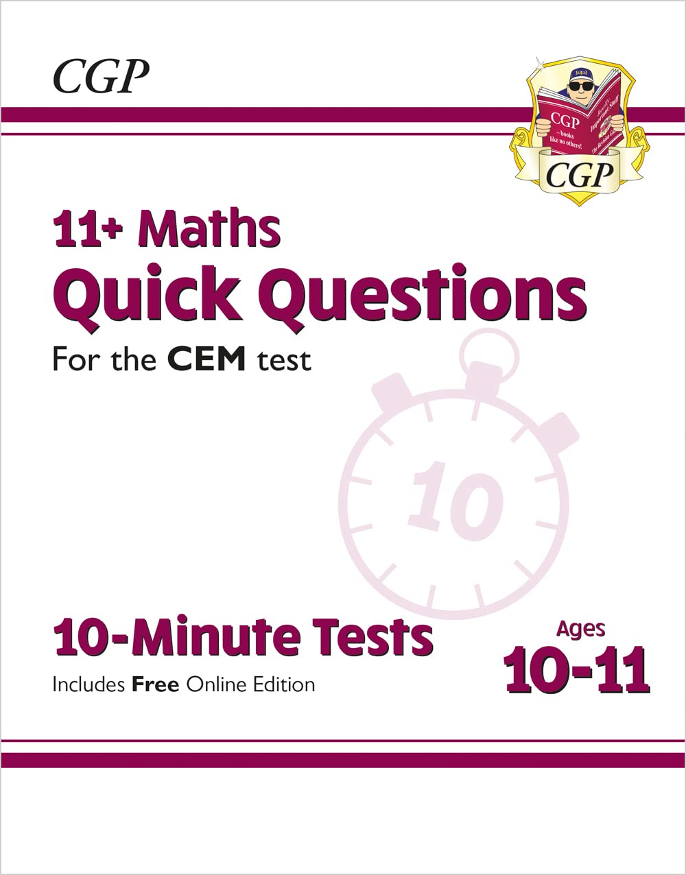 11+ CEM 10-Minute Tests: Maths Quick Questions - Ages 10-11 (with Online Edition) Non-fiction