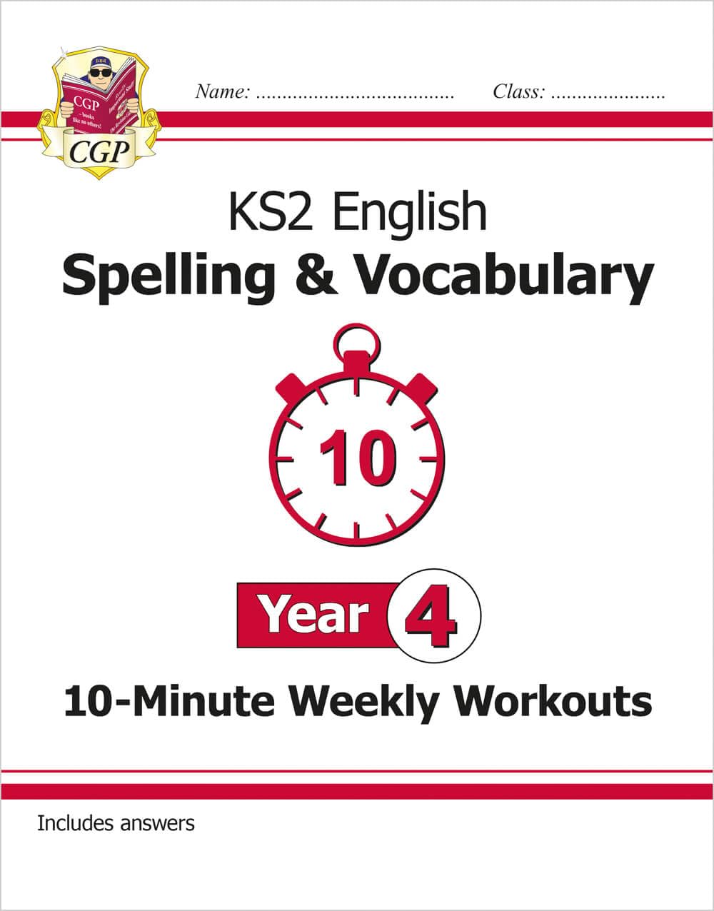 KS2 Year 4 English 10-Minute Weekly Workouts: Spelling & Vocabulary book