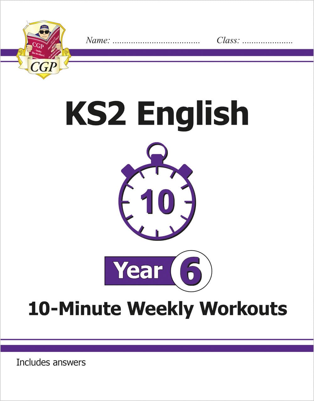 KS2 Year 6 English 10-Minute Weekly Workouts book