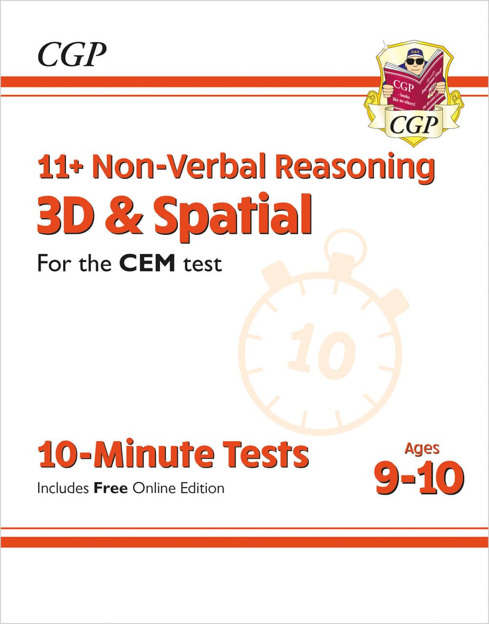 11+ CEM 10-Minute Tests: Non-Verbal Reasoning 3D & Spatial - Ages 9-10 (with Online Edition) book
