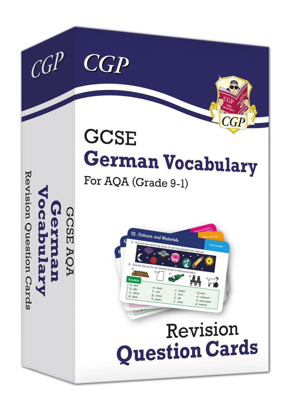 GCSE AQA German: Vocabulary Revision Question Cards (For exams in 2025) (CGP AQA GCSE German) Professional & Reference Books