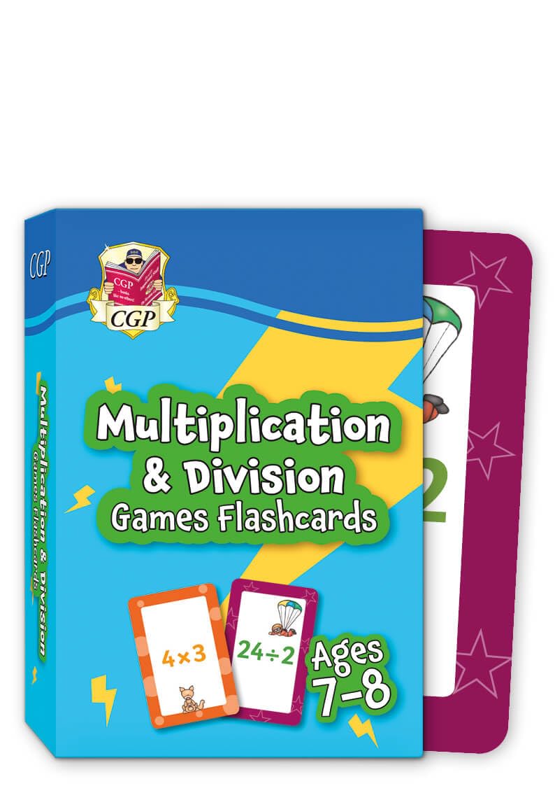Multiplication & Division Games Flashcards for Ages 7-8 (Year 3) Education & Training