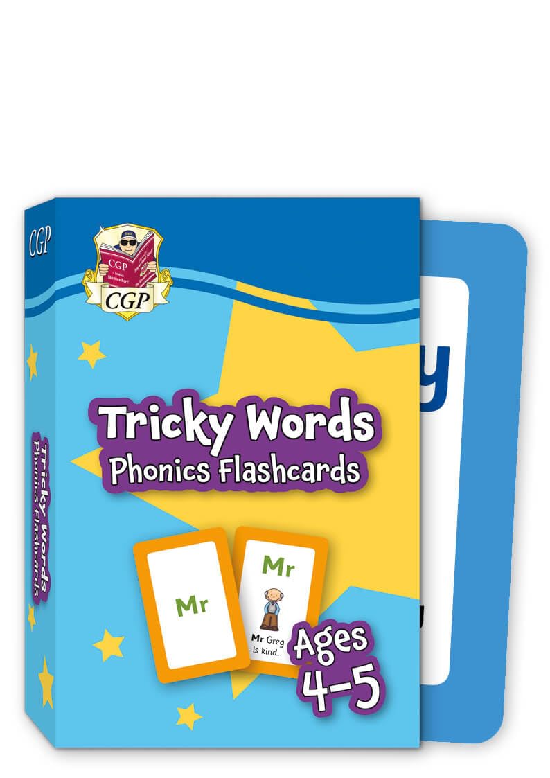 Tricky Words Phonics Flashcards for Ages 4-5 (Reception) (CGP Reception Activity Books and Cards) Education & Training