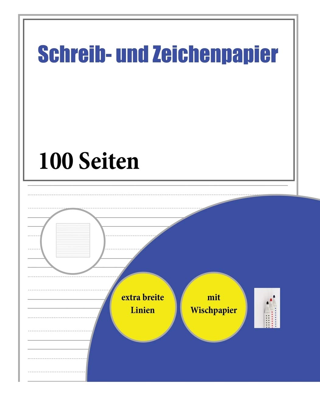 Schreib- und Zeichenpapier: 100 handschriftliche Übungsseiten für Kinder von 3 bis 6 Jahren: Dieses Buch enthält passendes Schreibpapier mit extra ... die ihr Schreiben und Zeichnen üben möchten. Reading Aloud & Learning to Read