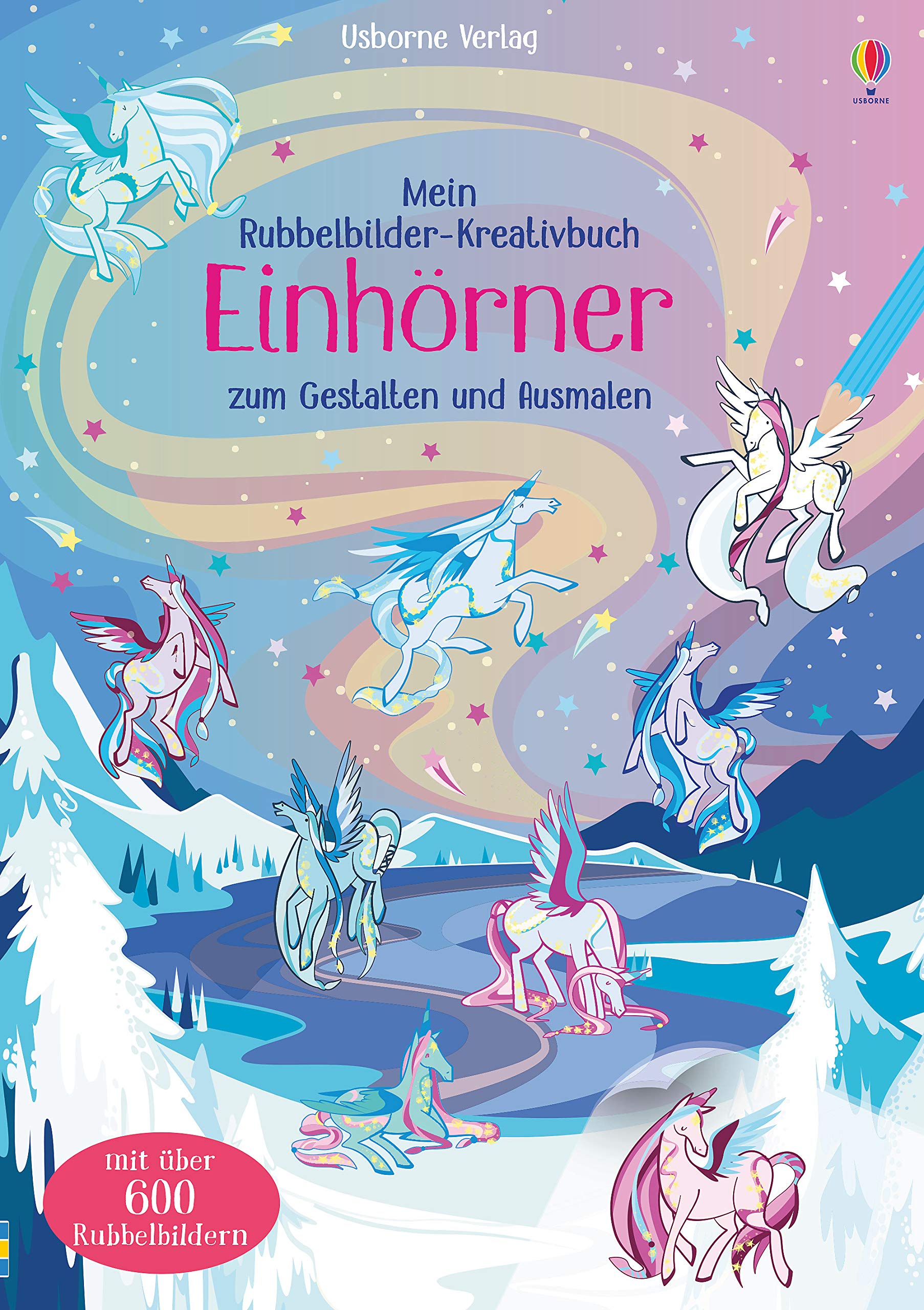 Mein Rubbelbilder-Kreativbuch: Einhörner: zum Gestalten und Ausmalen (Meine Rubbelbilder-Kreativbücher) Non-fiction