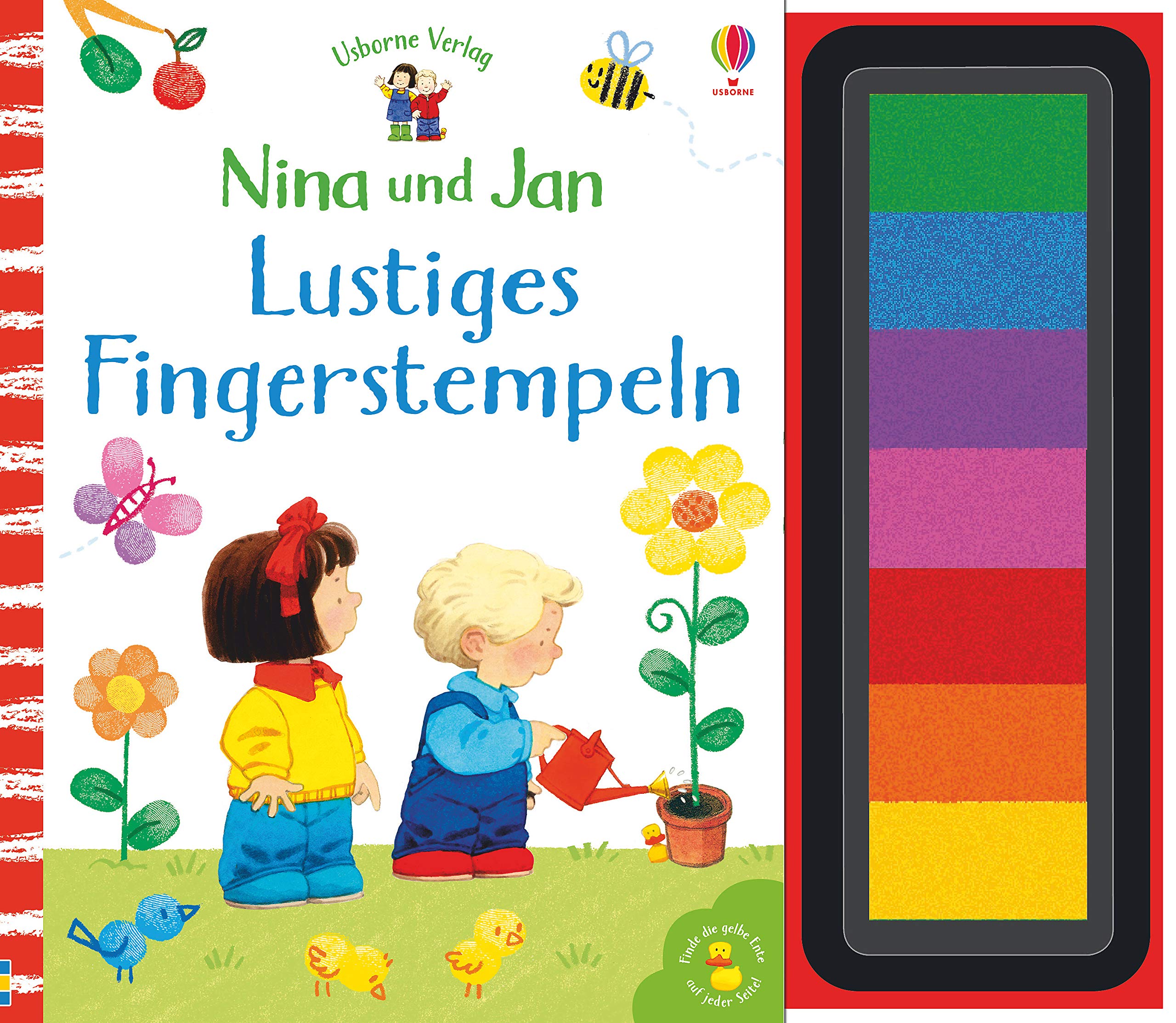 Nina und Jan - Lustiges Fingerstempeln: Finde die gelbe Ente auf jeder Seite! (Nina-und-Jan-Reihe) Tiptoi & Games