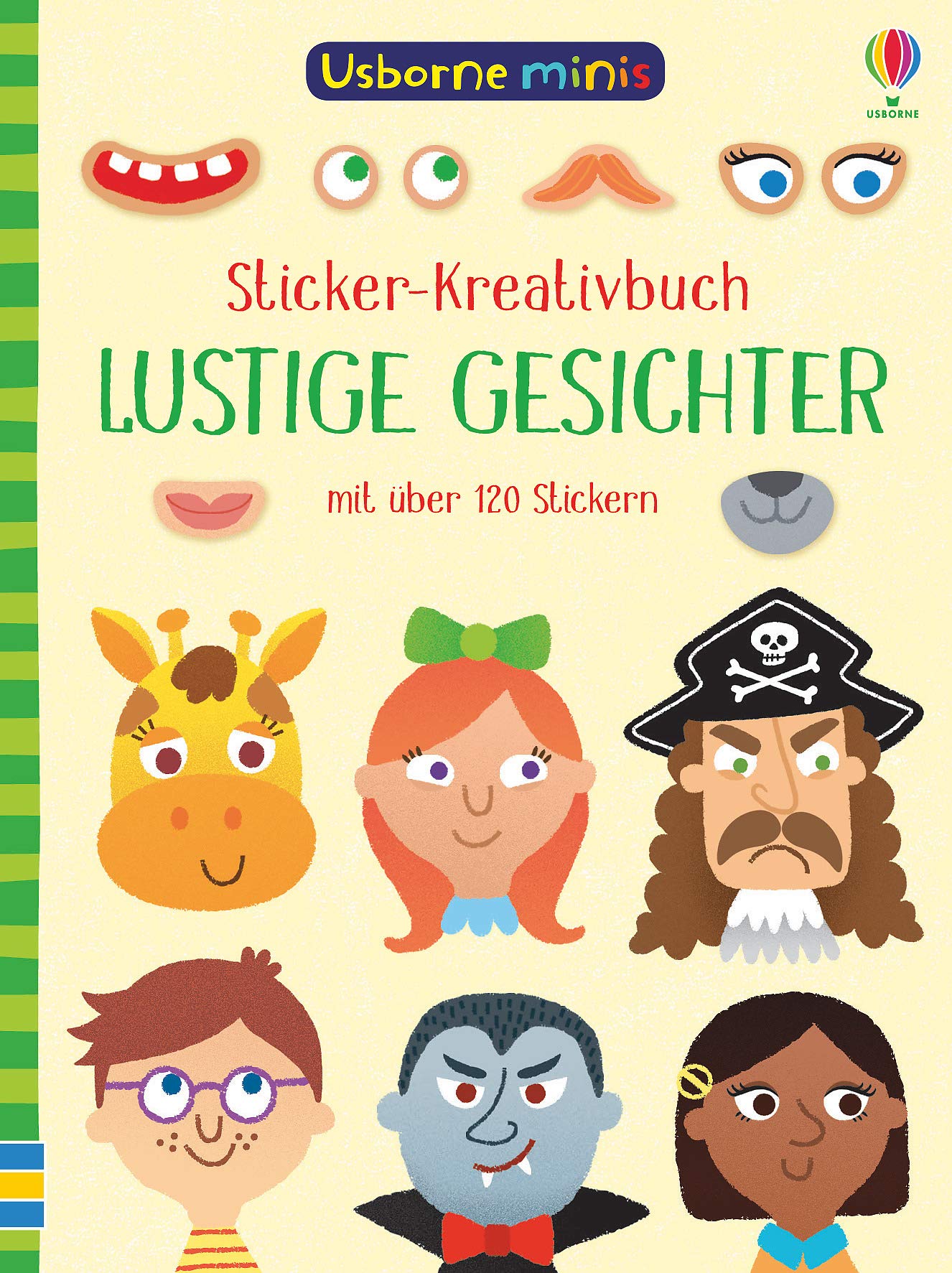 Usborne Minis - Sticker-Kreativbuch: Lustige Gesichter (Usborne-Minis-Reihe) Tiptoi & Games